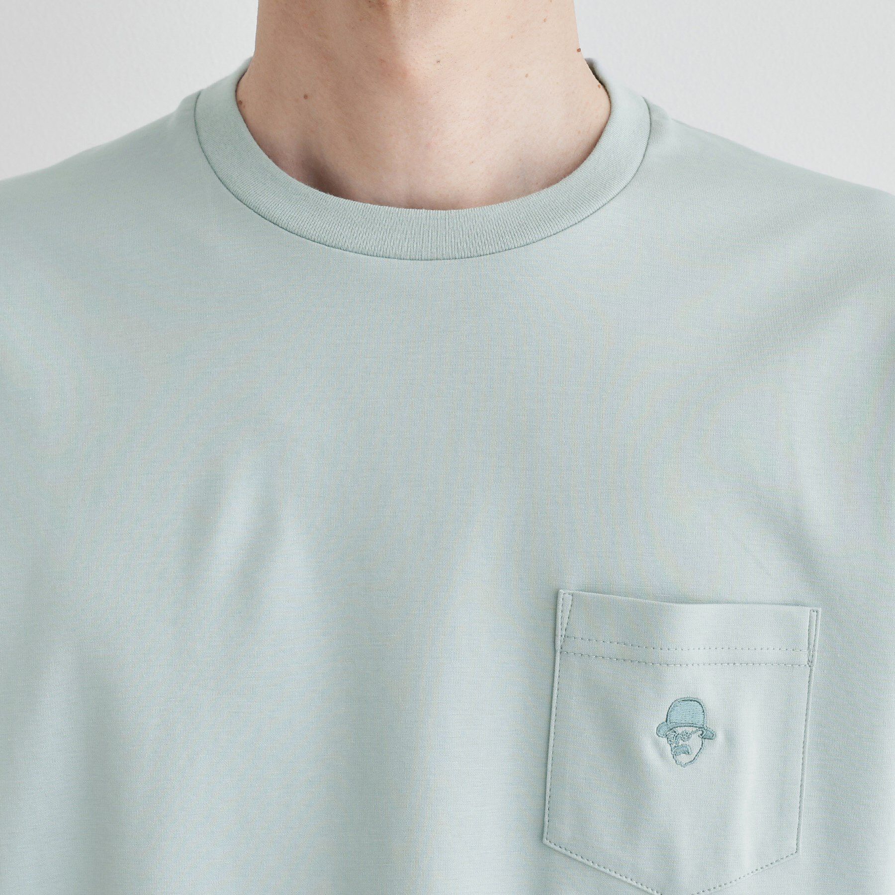 TAKEO KIKUCHI「【COOL CITY WEAR】ワンポイント刺しゅう ポケットTシャツ /接触冷感」|Tシャツ・カットソー|
