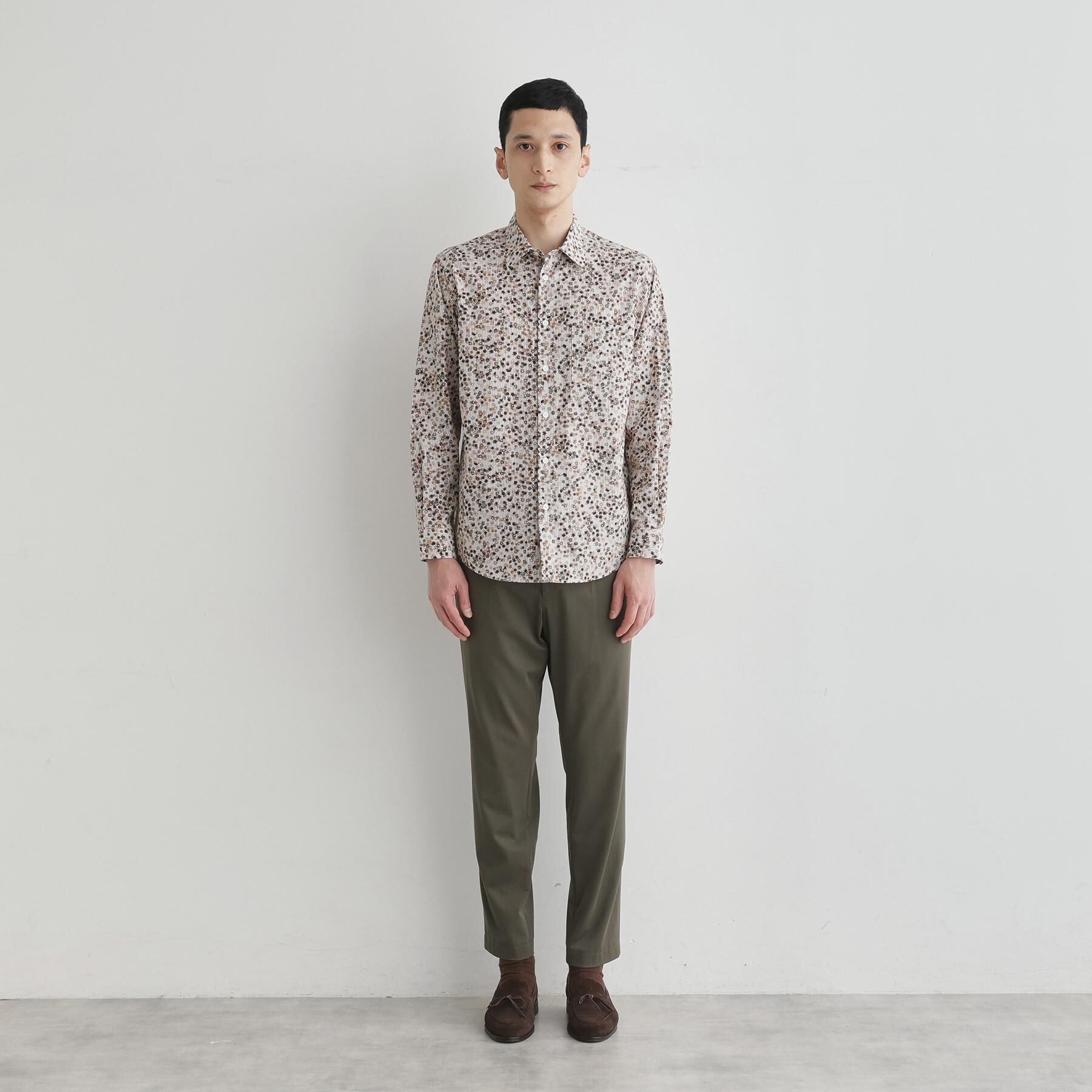 TAKEO KIKUCHI「ストライプ小花 長袖シャツ」|シャツ・ブラウス|