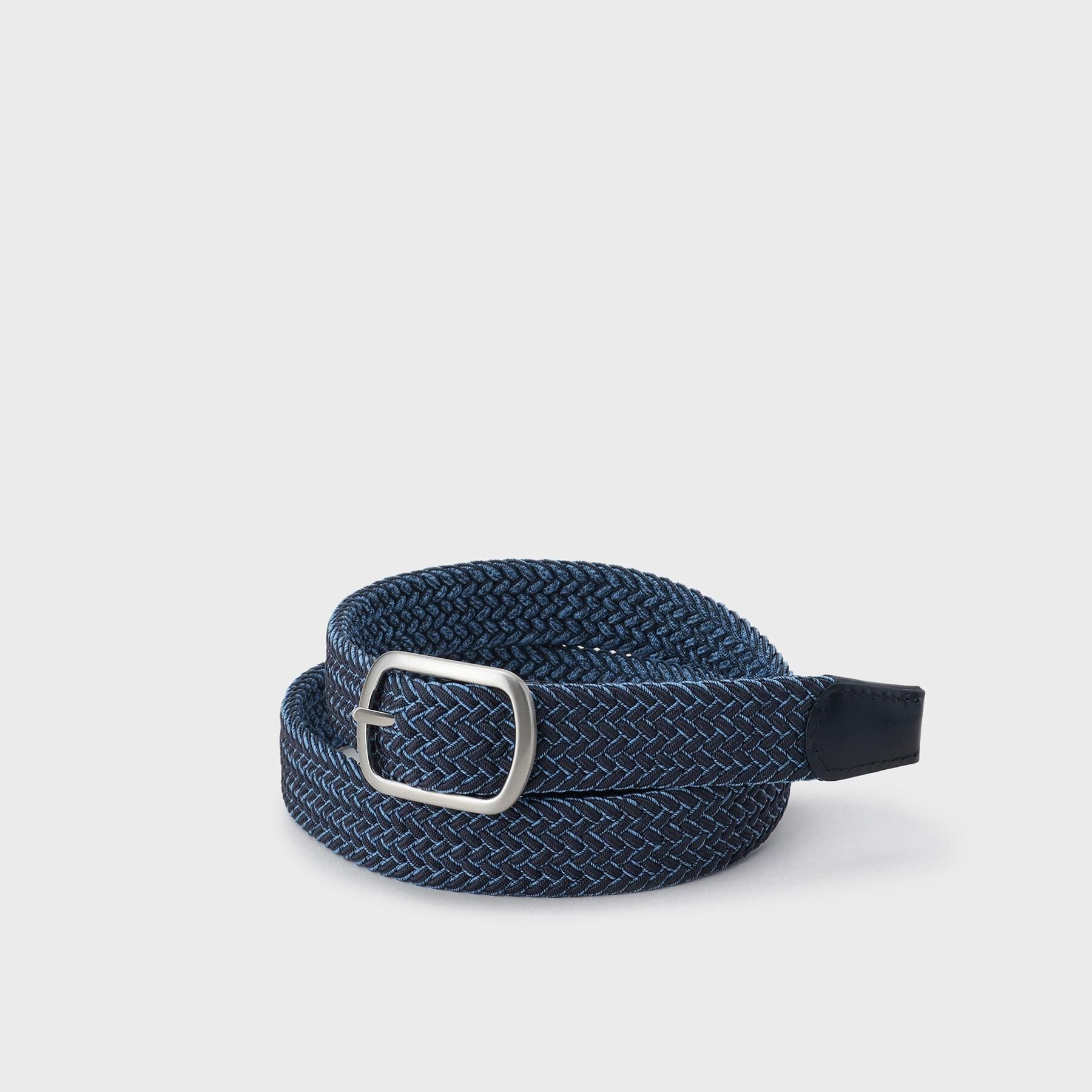 TAKEO KIKUCHI「メランジリバーシブルゴムメッシュベルト」|ベルト|ネイビー(594)