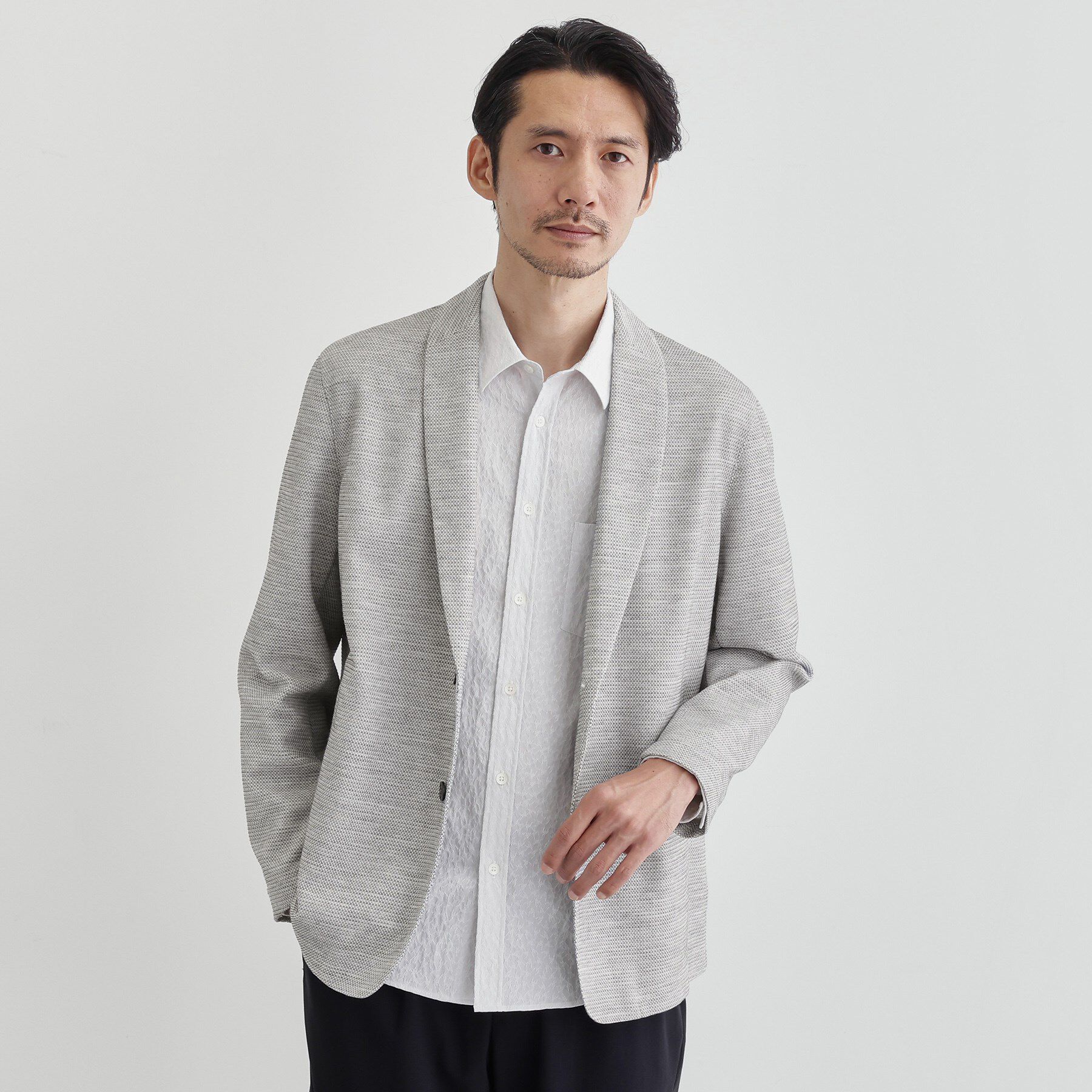 TAKEO KIKUCHI「【尾州織】ショールカラー カーディガン」|カーディガン|