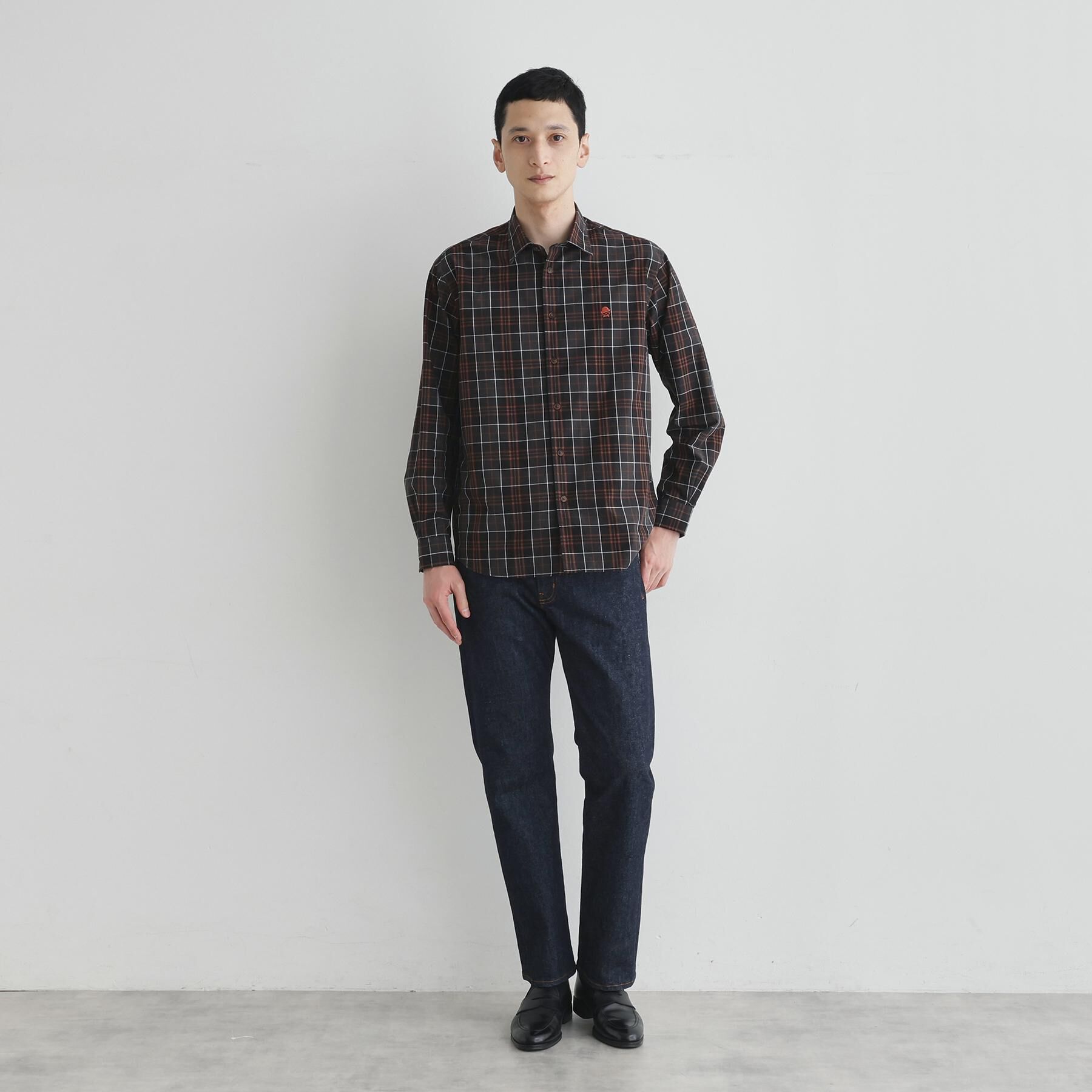 TAKEO KIKUCHI「【LIMITED】ダークチェック長袖シャツ」|シャツ・ブラウス|