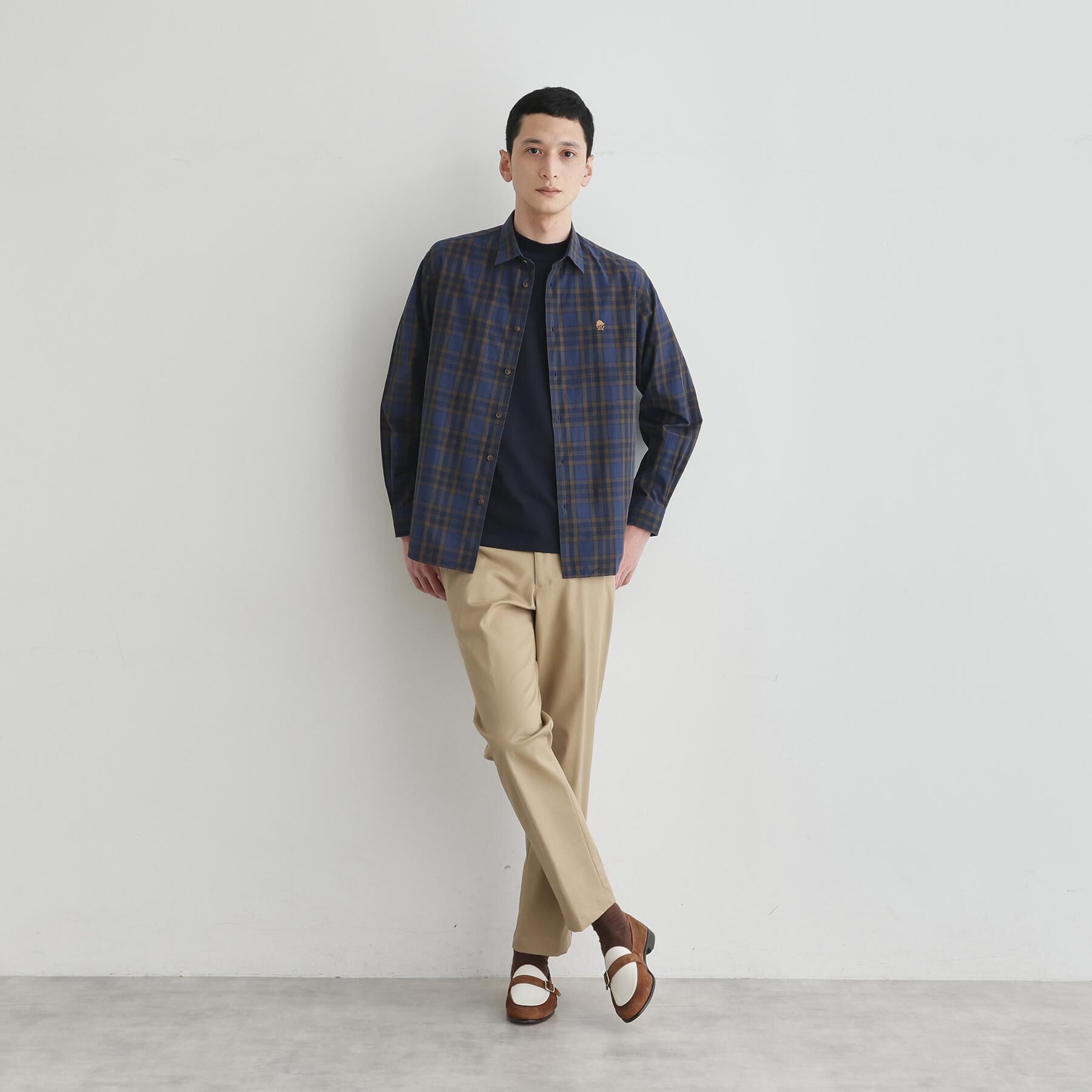 TAKEO KIKUCHI「【LIMITED】ダークチェック長袖シャツ」|シャツ・ブラウス|