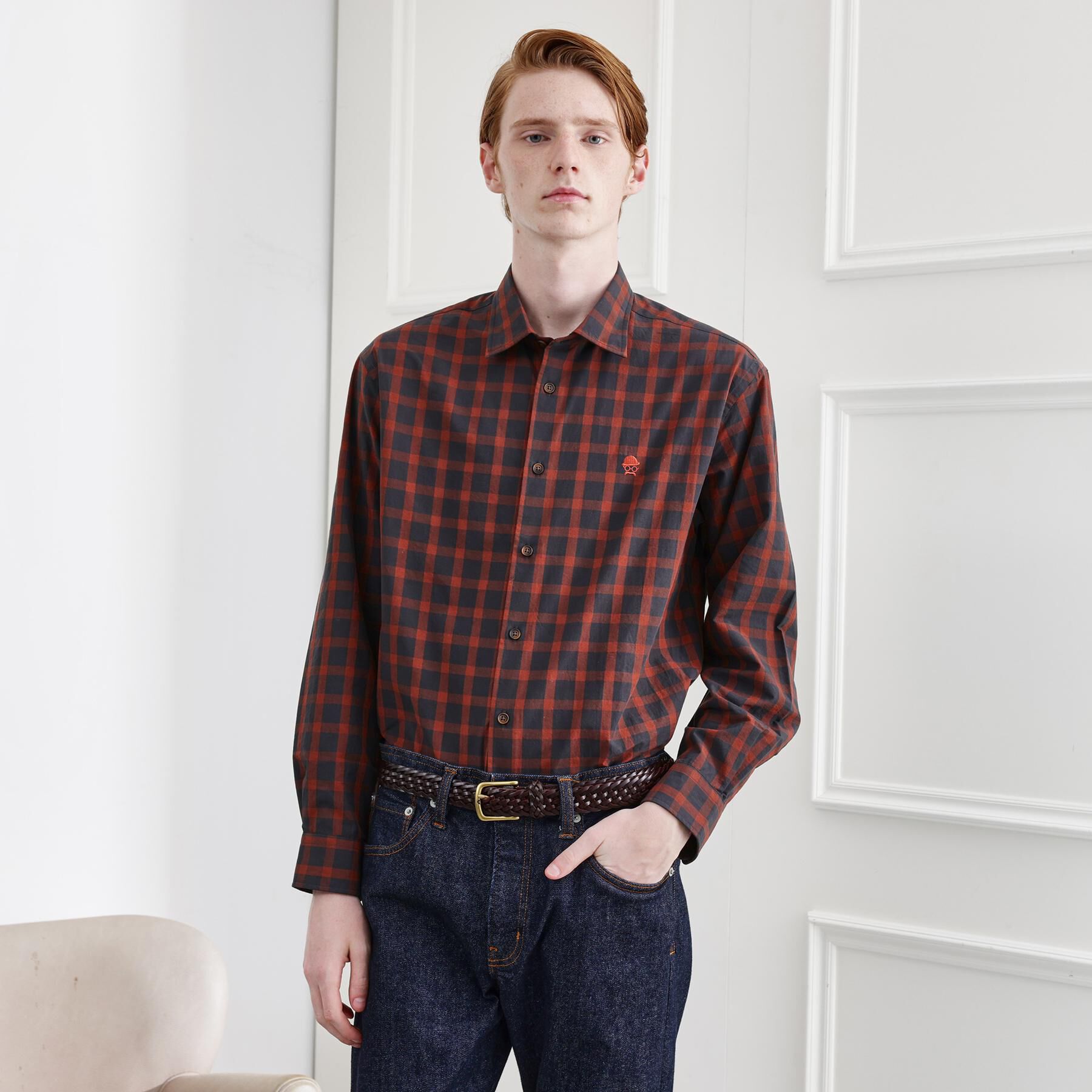 TAKEO KIKUCHI「【LIMITED】ダークチェック長袖シャツ」|シャツ・ブラウス|