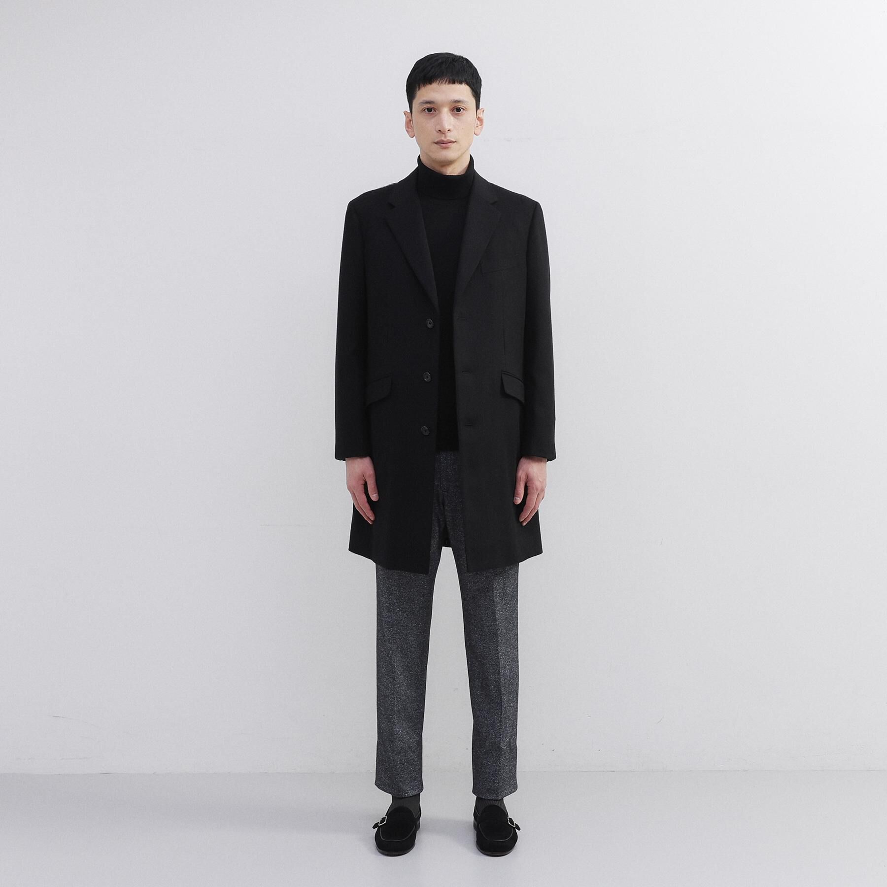 TAKEO KIKUCHI「カシミヤブレンド ビーバー調チェスターコート」|その他|