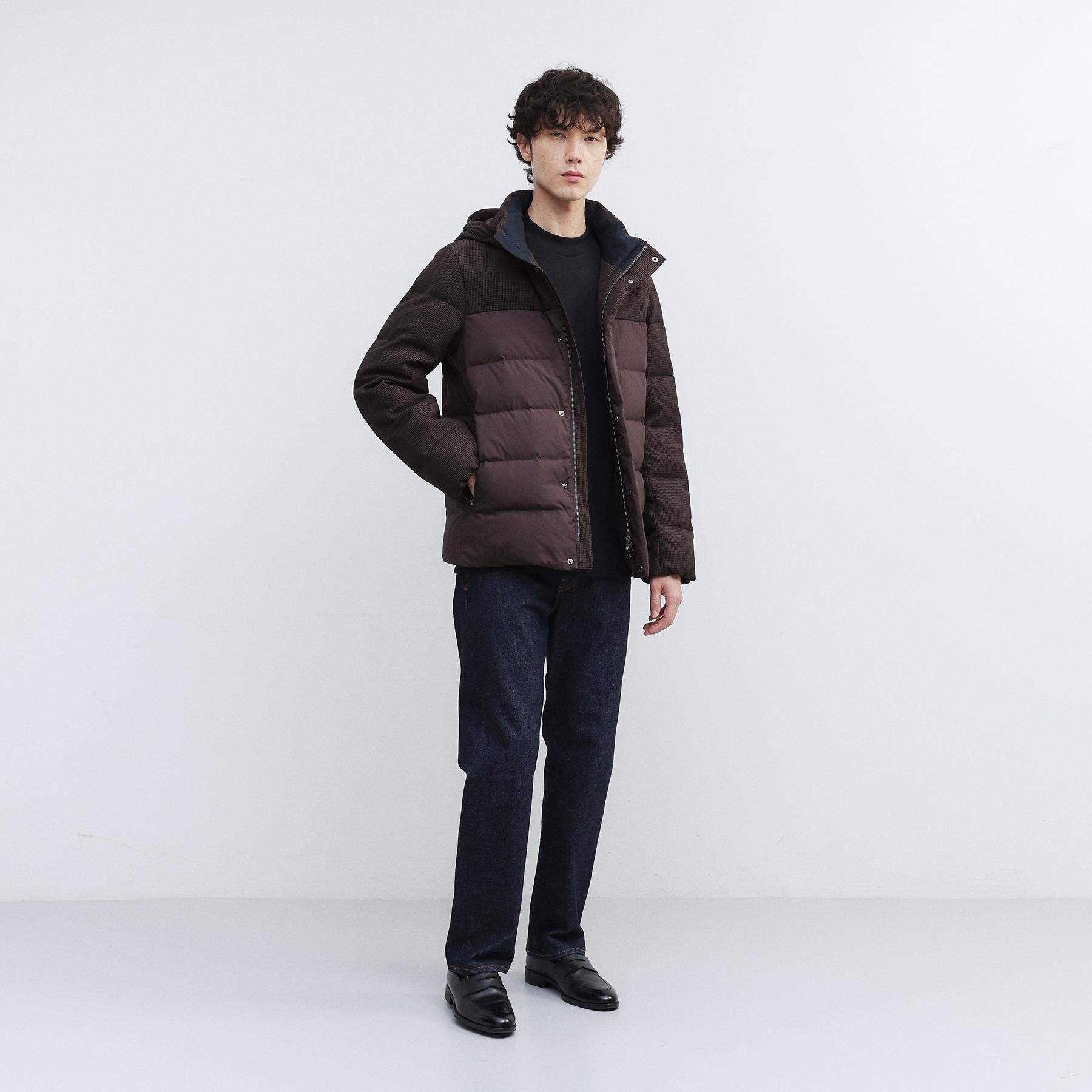 TAKEO KIKUCHI「カラーコンビ ダウンブルゾン」|ダウン|