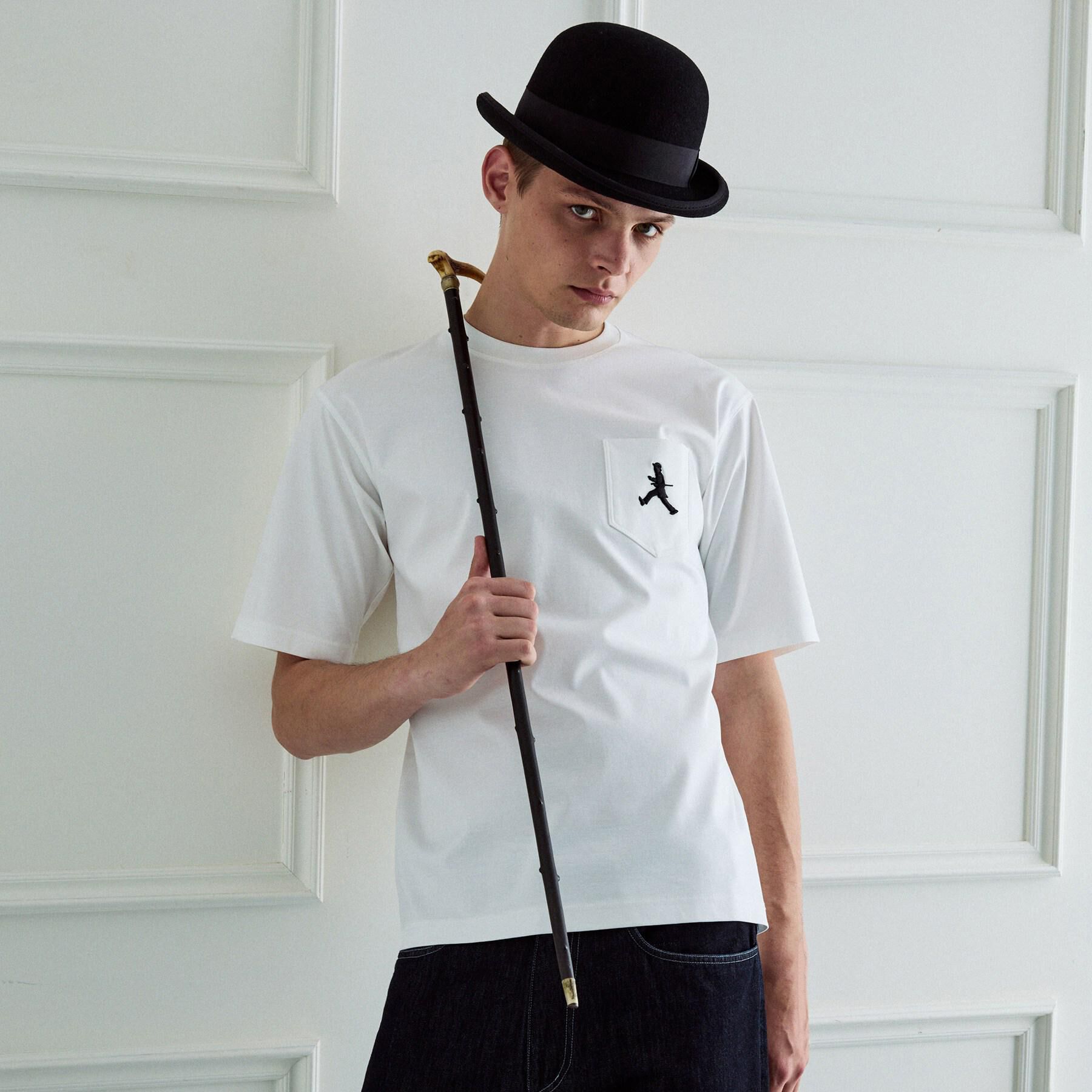 TAKEO KIKUCHI「【BOWLER HAT LABEL】アイスクリアコットンボーラーハットウォーカー 半袖ポケT」|Tシャツ・カットソー|