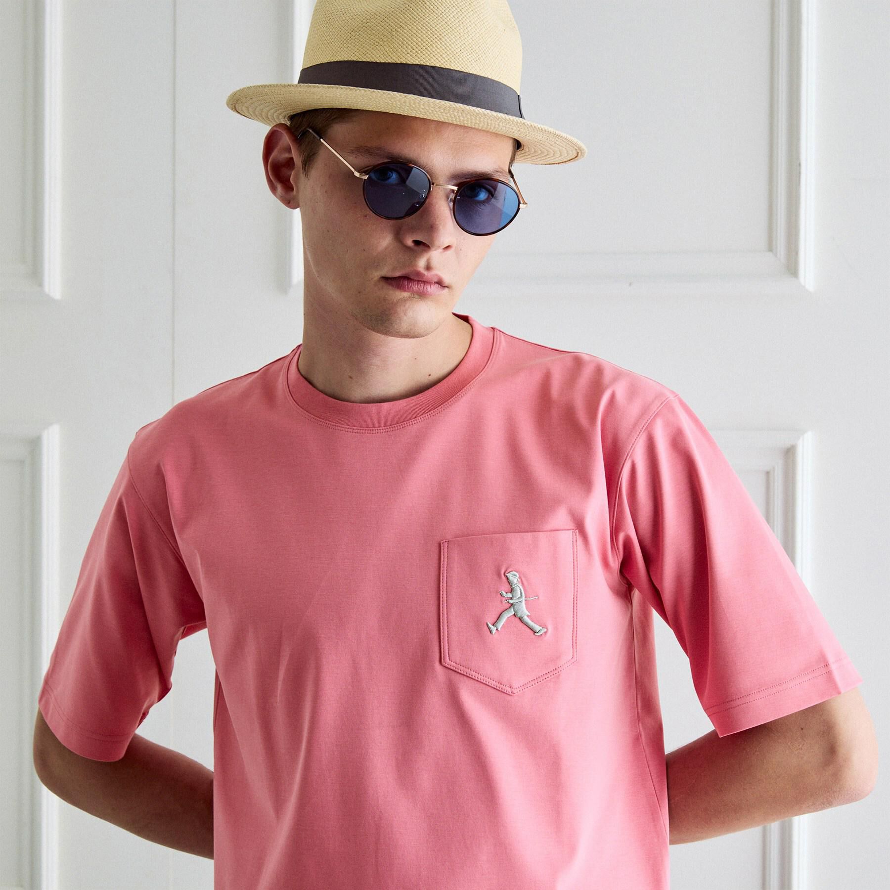 TAKEO KIKUCHI「【BOWLER HAT LABEL】アイスクリアコットンボーラーハットウォーカー 半袖ポケT」|Tシャツ・カットソー|