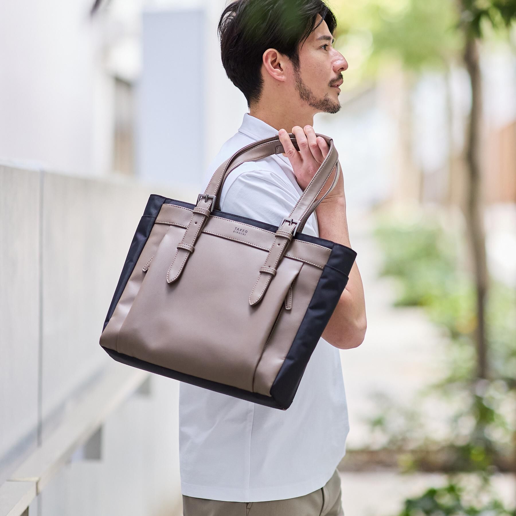 TAKEO KIKUCHI「【Mono Max掲載】CORDLEY（R）スマートブリーフトートバッグ」|トートバッグ|