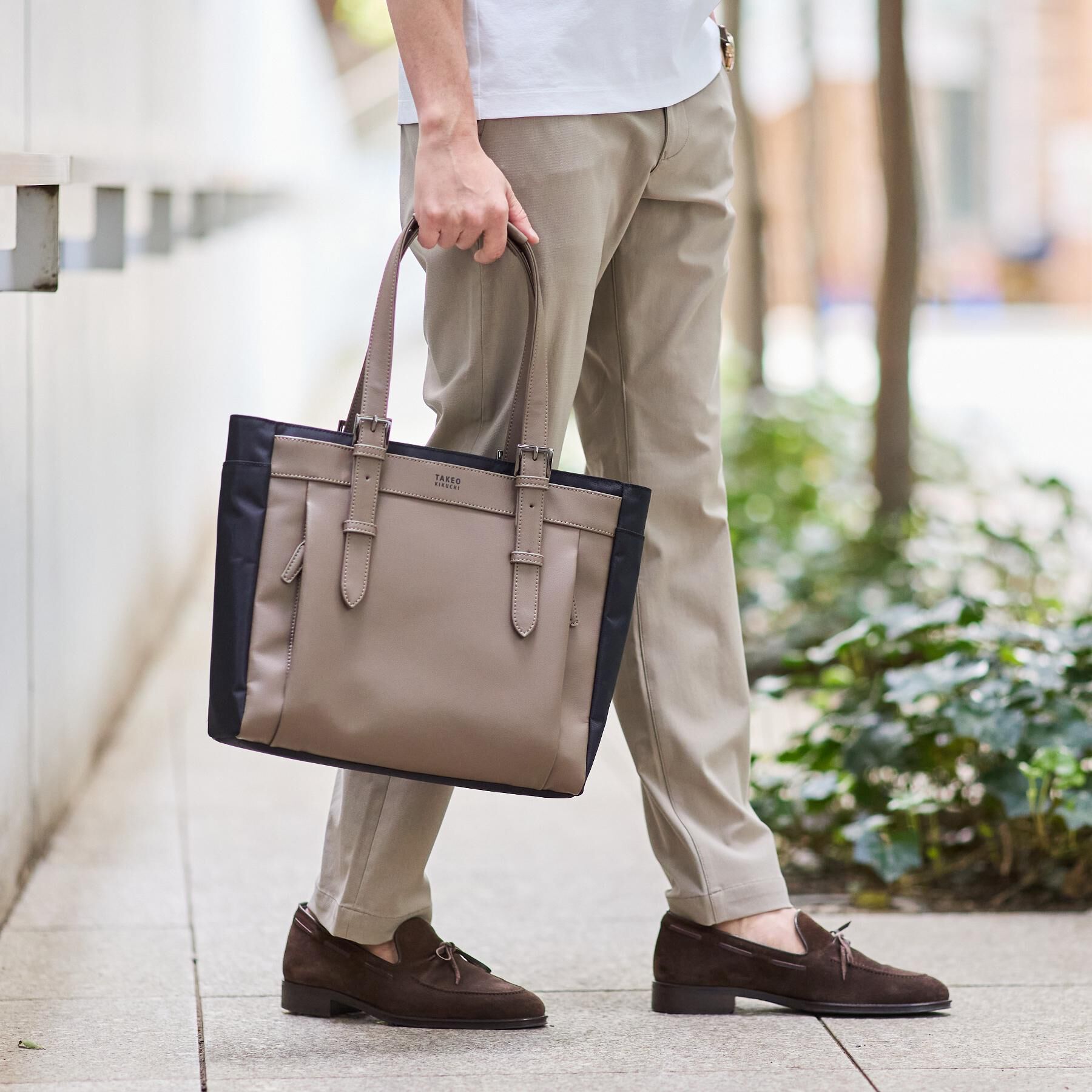TAKEO KIKUCHI「【Mono Max掲載】CORDLEY（R）スマートブリーフトートバッグ」|トートバッグ|