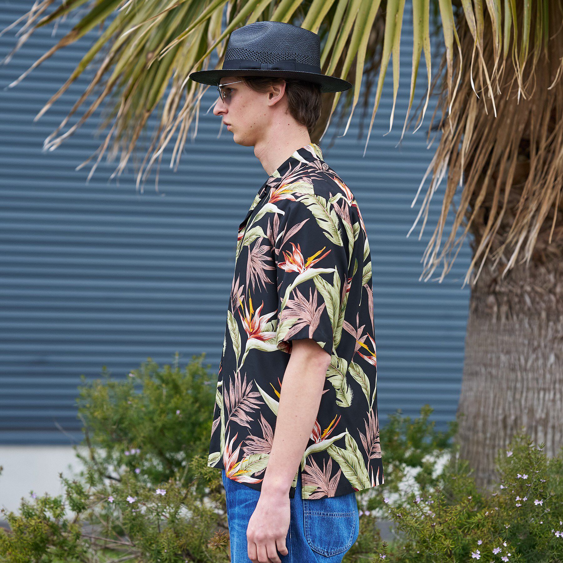 TAKEO KIKUCHI「【BOWLER HAT LABEL】トロピカルフローラル レーヨンシャツ」|シャツ・ブラウス|