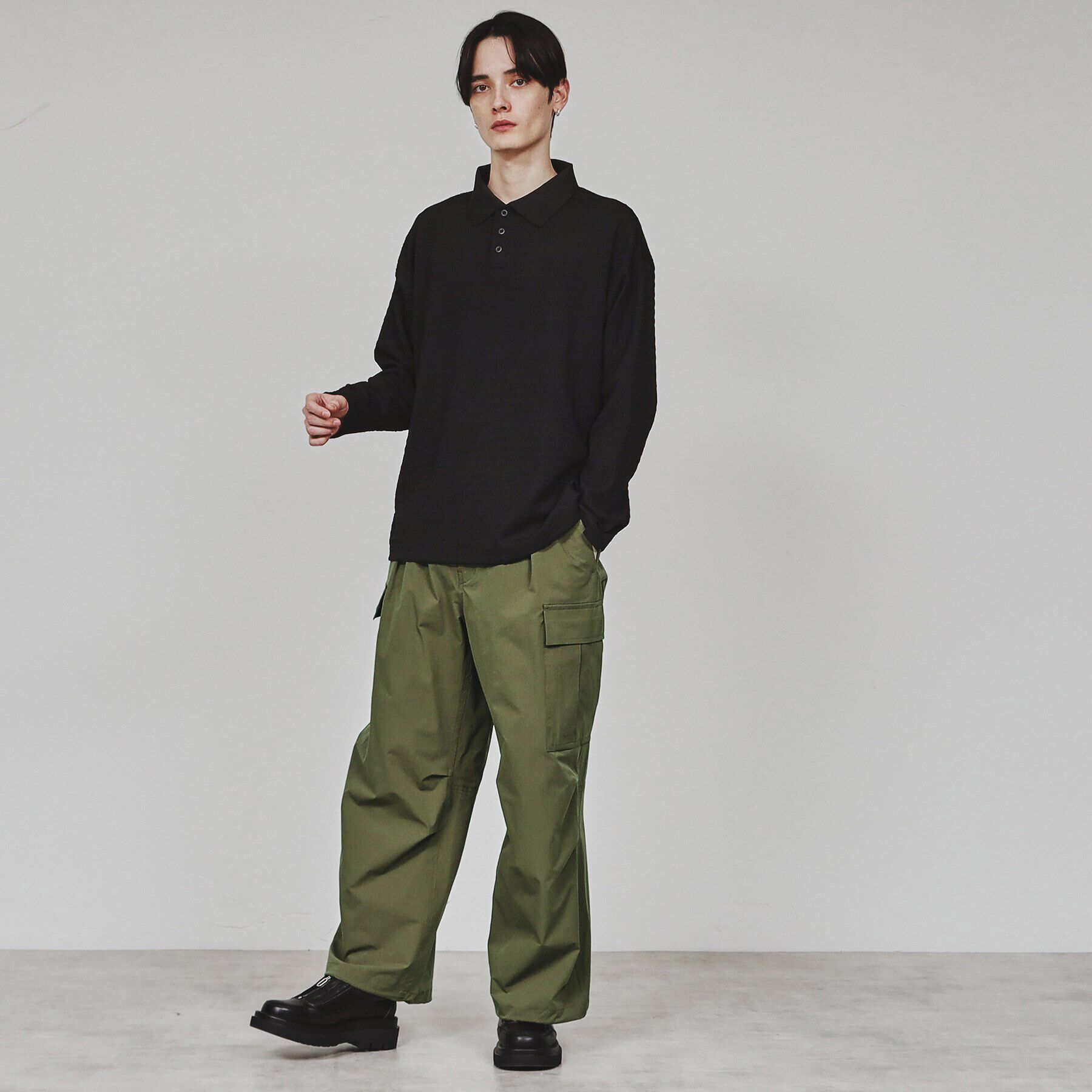 tk.TAKEO KIKUCHI「楊柳ポロシャツ」|ポロシャツ|