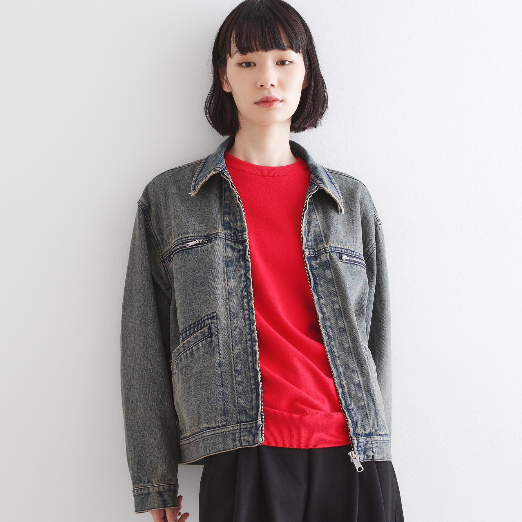 tk.TAKEO KIKUCHI「デニムブルゾン」|デニムジャケット|