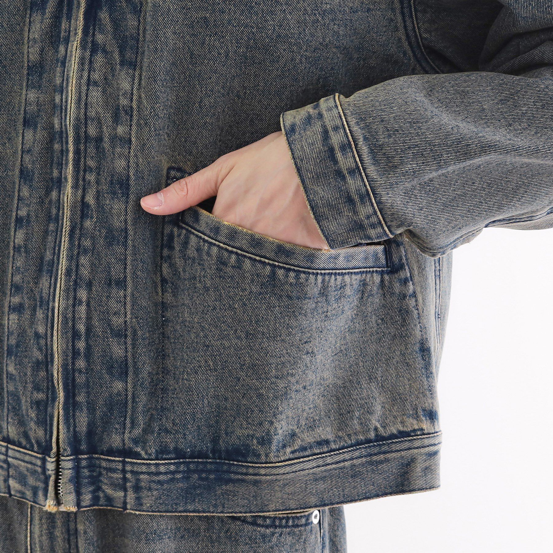 tk.TAKEO KIKUCHI「デニムブルゾン」|デニムジャケット|