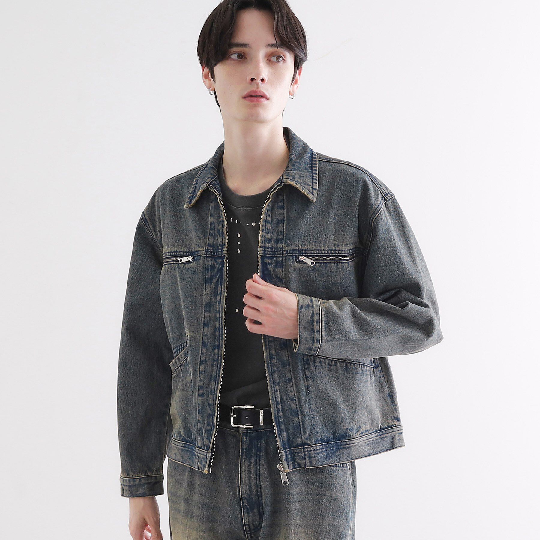 tk.TAKEO KIKUCHI「デニムブルゾン」|デニムジャケット|