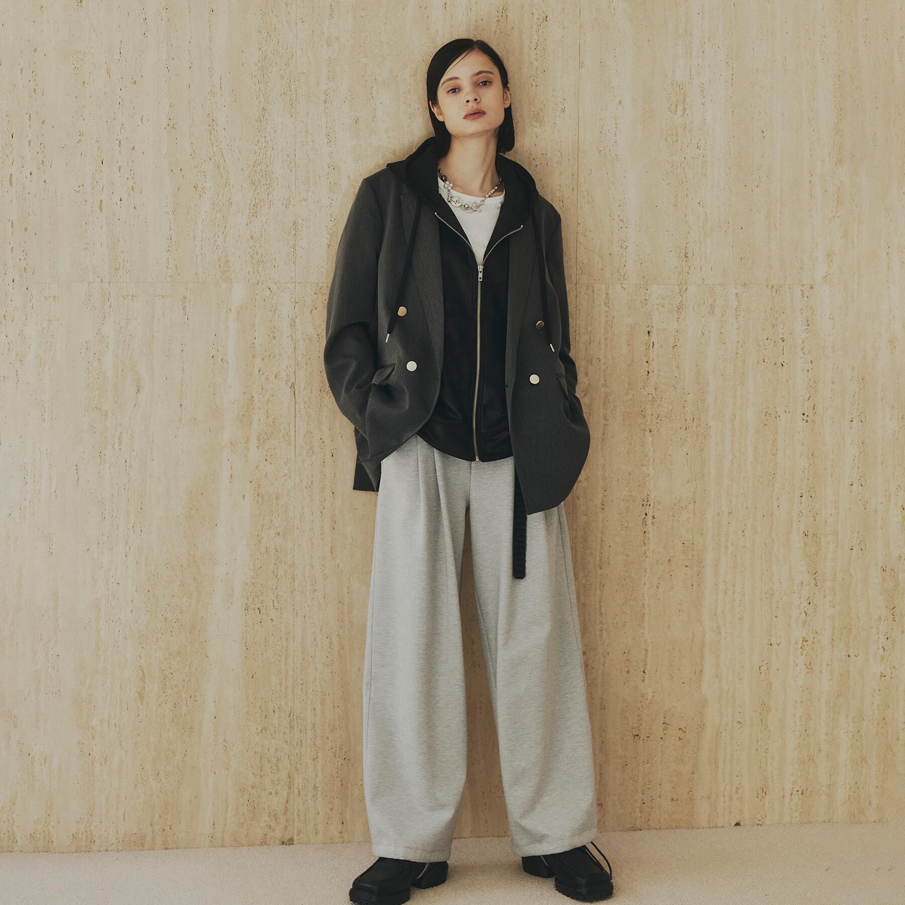 tk.TAKEO KIKUCHI「バギーダンボールスウェットパンツ」|その他|