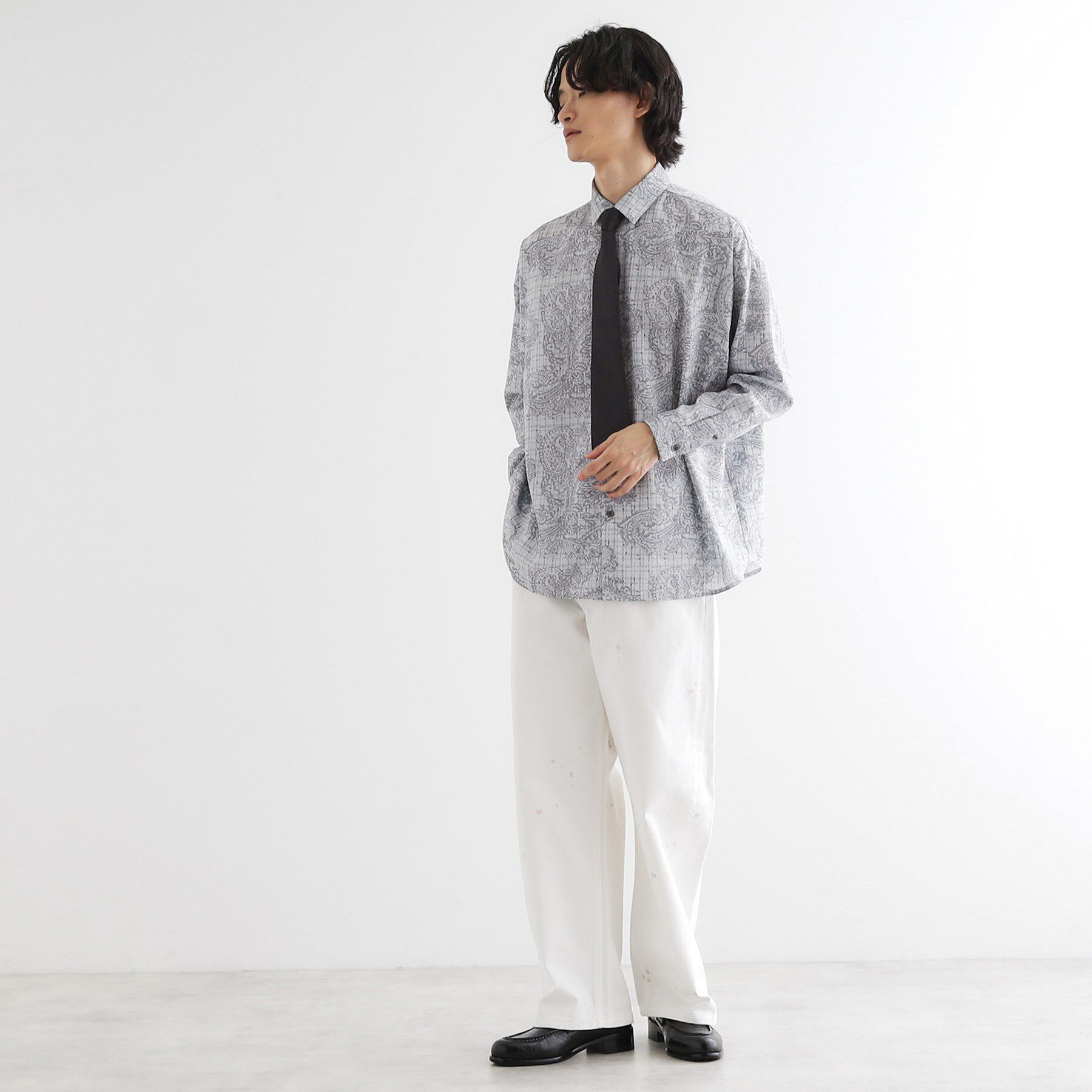 tk.TAKEO KIKUCHI「【ネクタイ付】チェックオンペイズリージャカードシャツ」|シャツ・ブラウス|