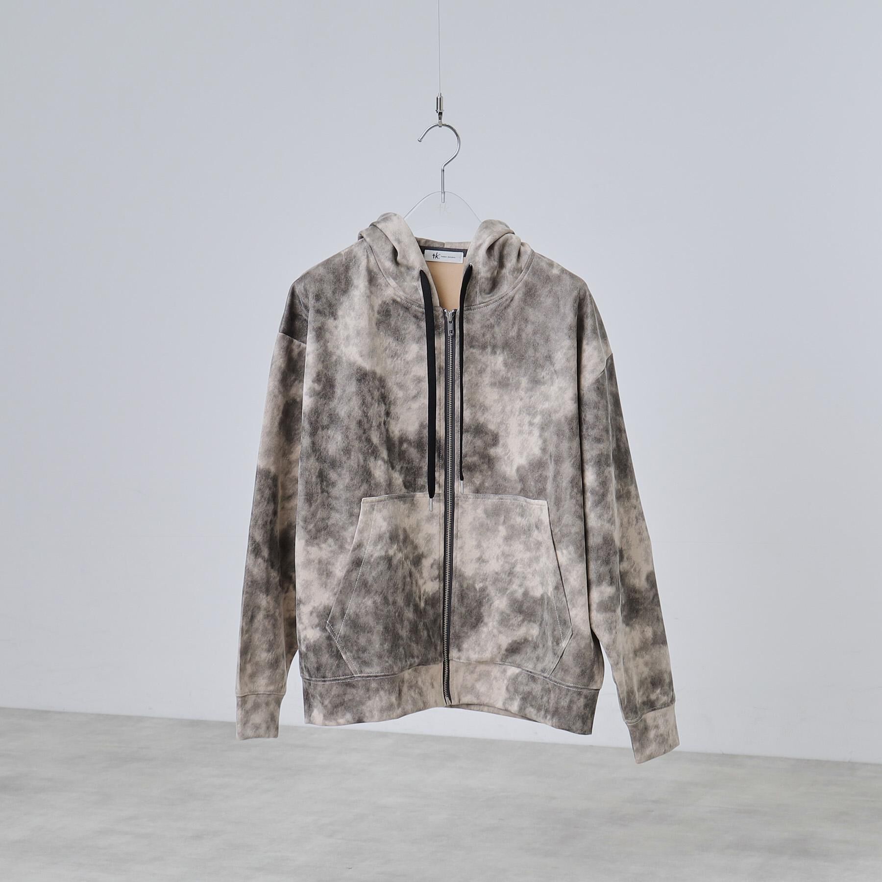 tk.TAKEO KIKUCHI「ヴィンテージライクプリント ジップパーカー」|パーカー|