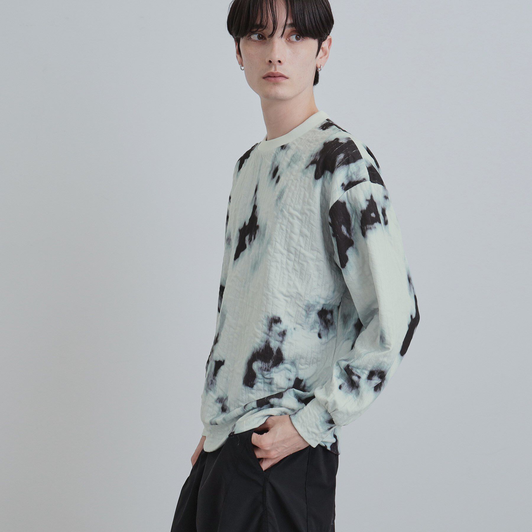 tk.TAKEO KIKUCHI「ブラーアブストカットソー」|Tシャツ・カットソー|