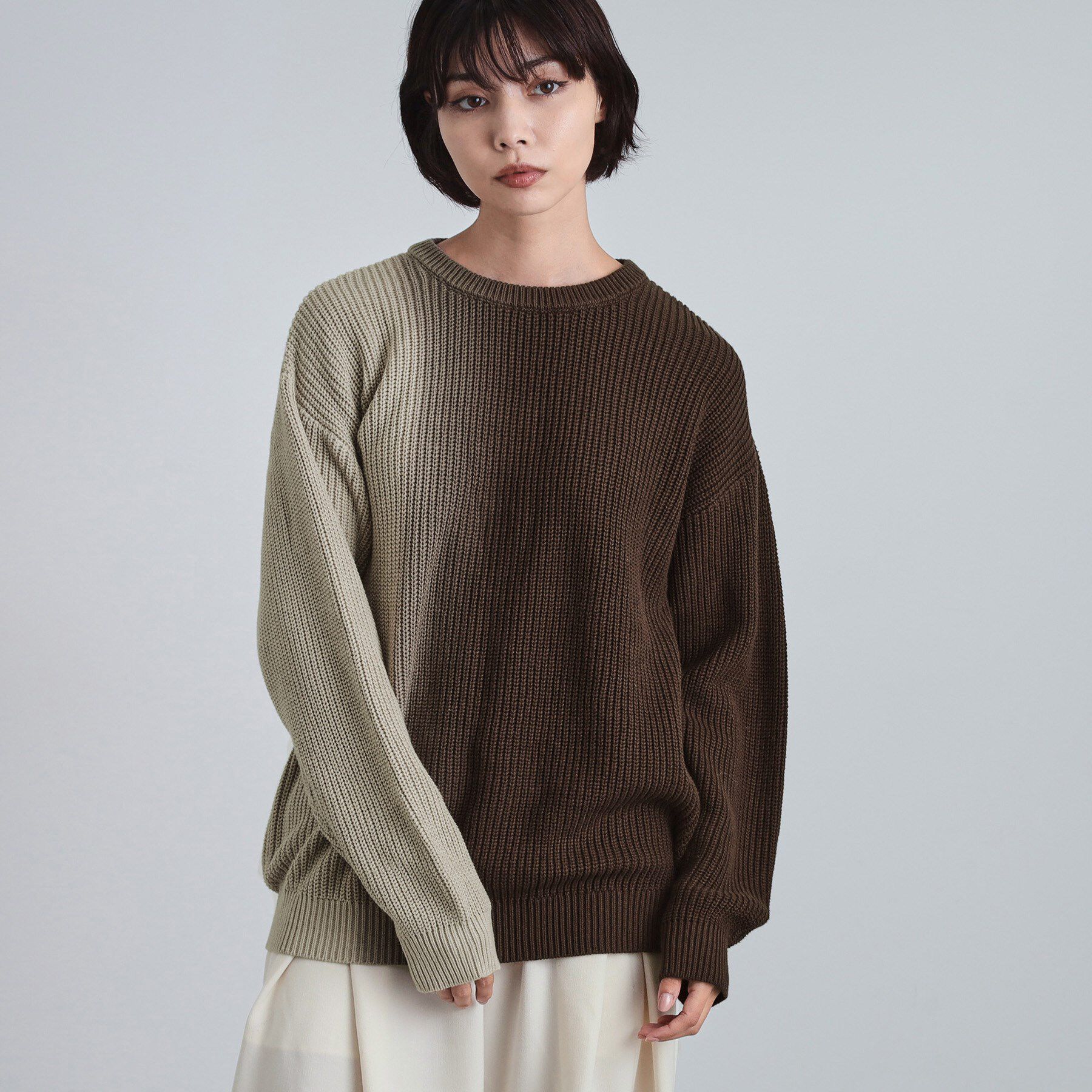 tk.TAKEO KIKUCHI「グラデダイニットプルオーバー」|ニット・セーター|