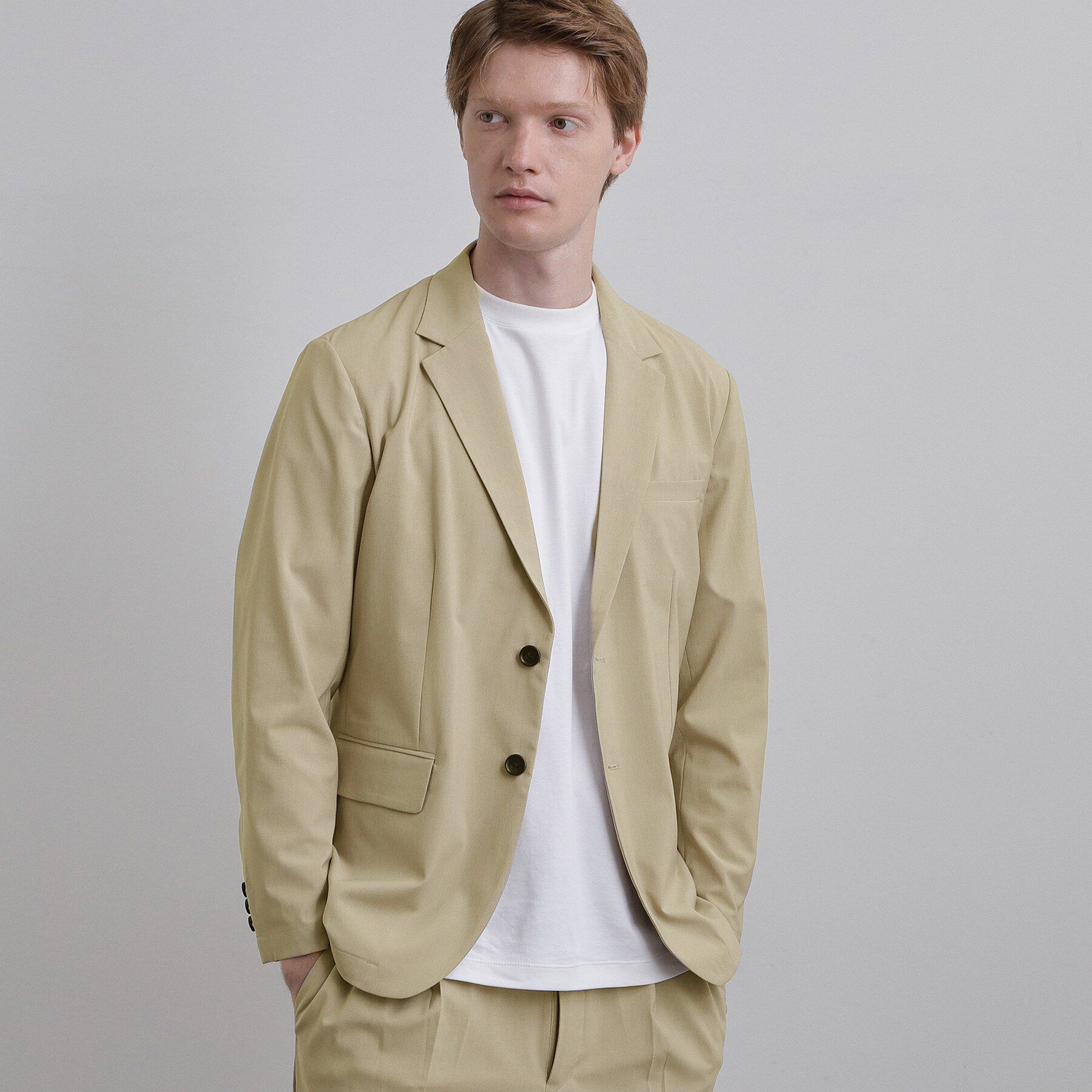 tk.TAKEO KIKUCHI「COOLMAX（R）テーラードジャケット」|テーラードジャケット|ベージュ(052)