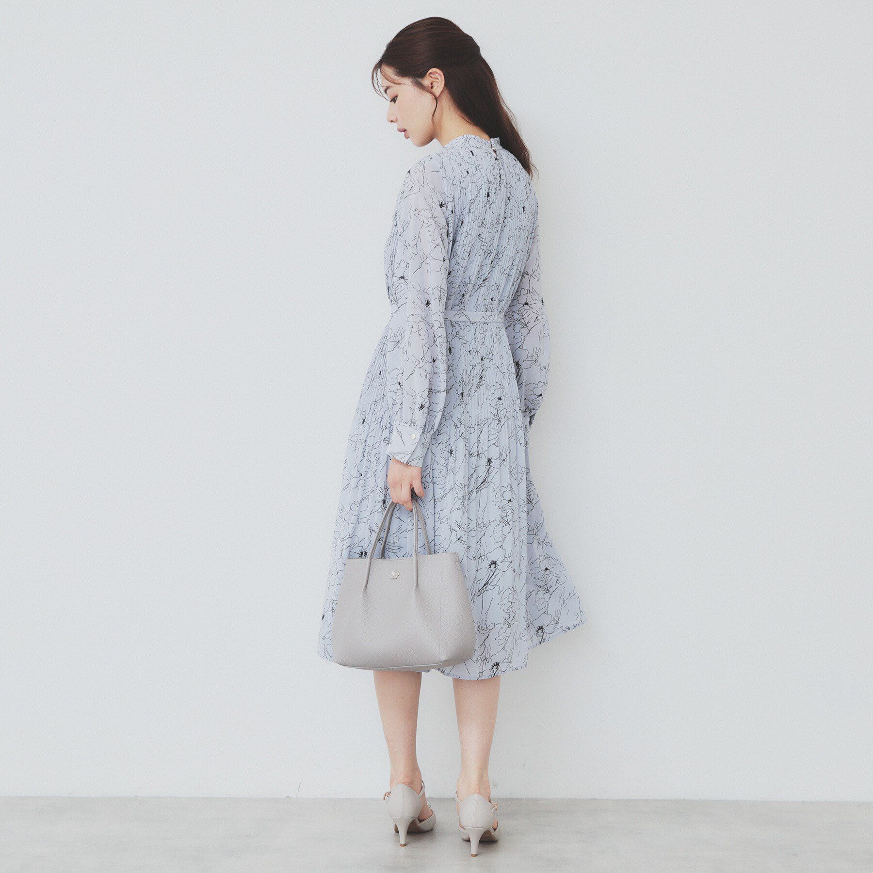 index「ベルト付きプリーツフレアワンピース【洗濯機洗い可/防シワ】」|ワンピース|