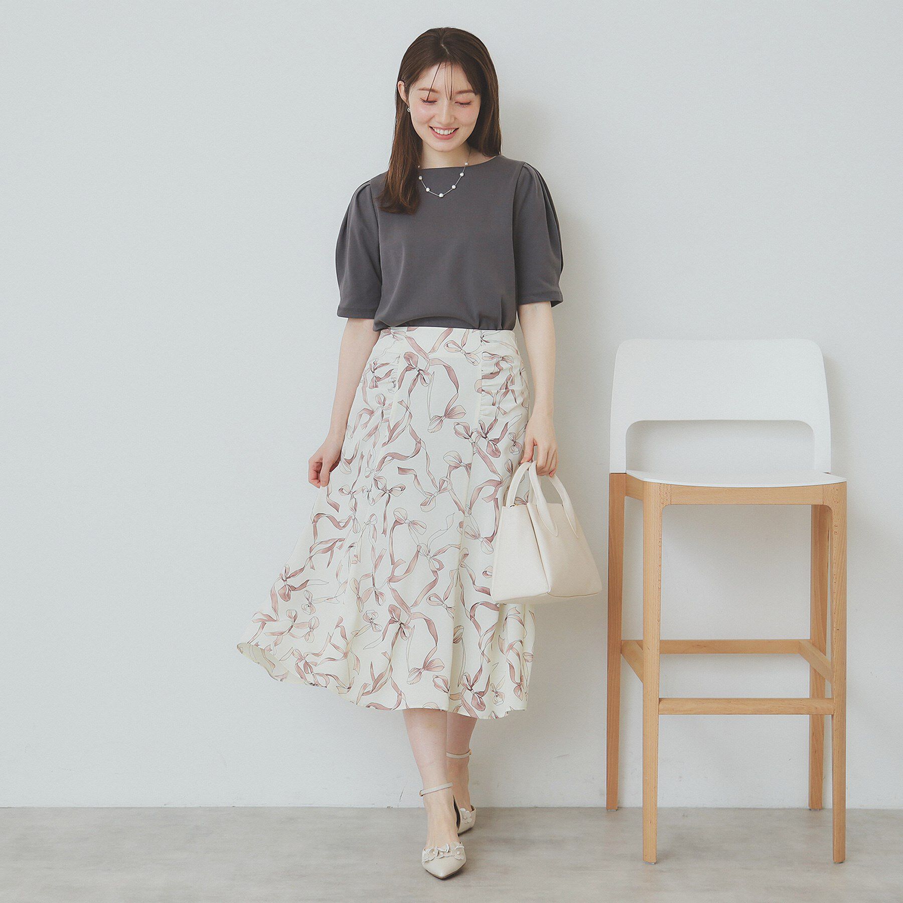 index「《10色展開/XS-LLサイズ》コットンスムースタックスリーブトップス【UV/接触冷感/洗濯機洗い可」|Tシャツ・カットソー|