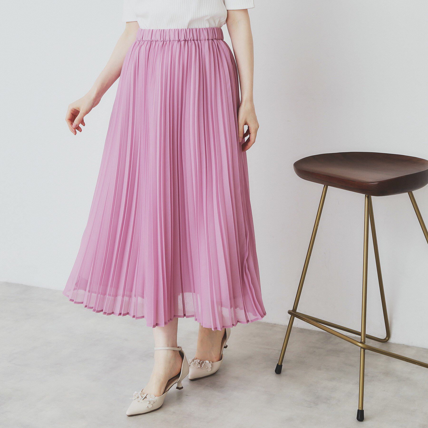 index「シアープリーツフレアスカート【洗濯機洗い可】」|スカート|