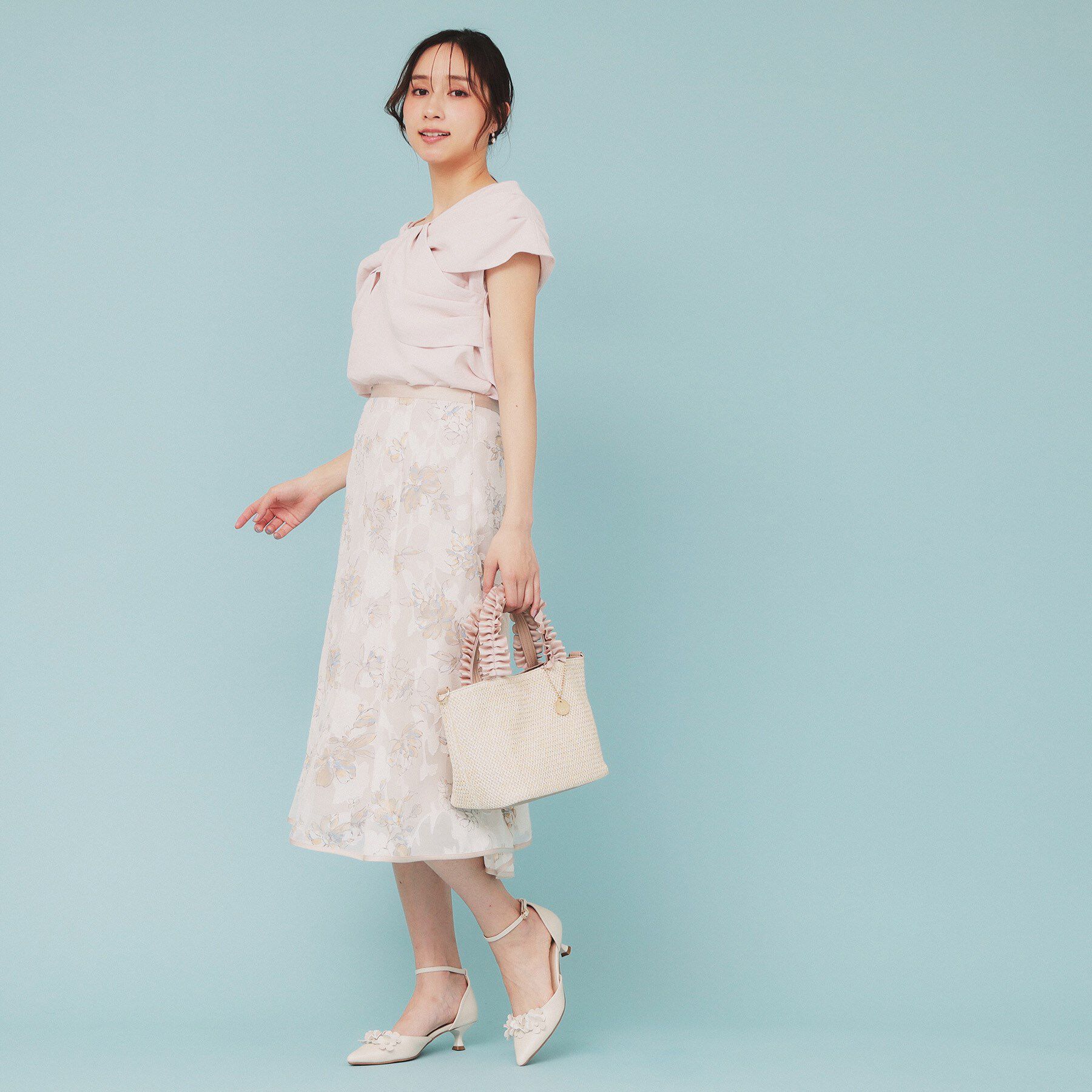 index「ビッグリボンショールブラウス【洗濯機洗い可/吸水速乾/防シワ/抗ピル/イージーアイロン】」|シャツ・ブラウス|