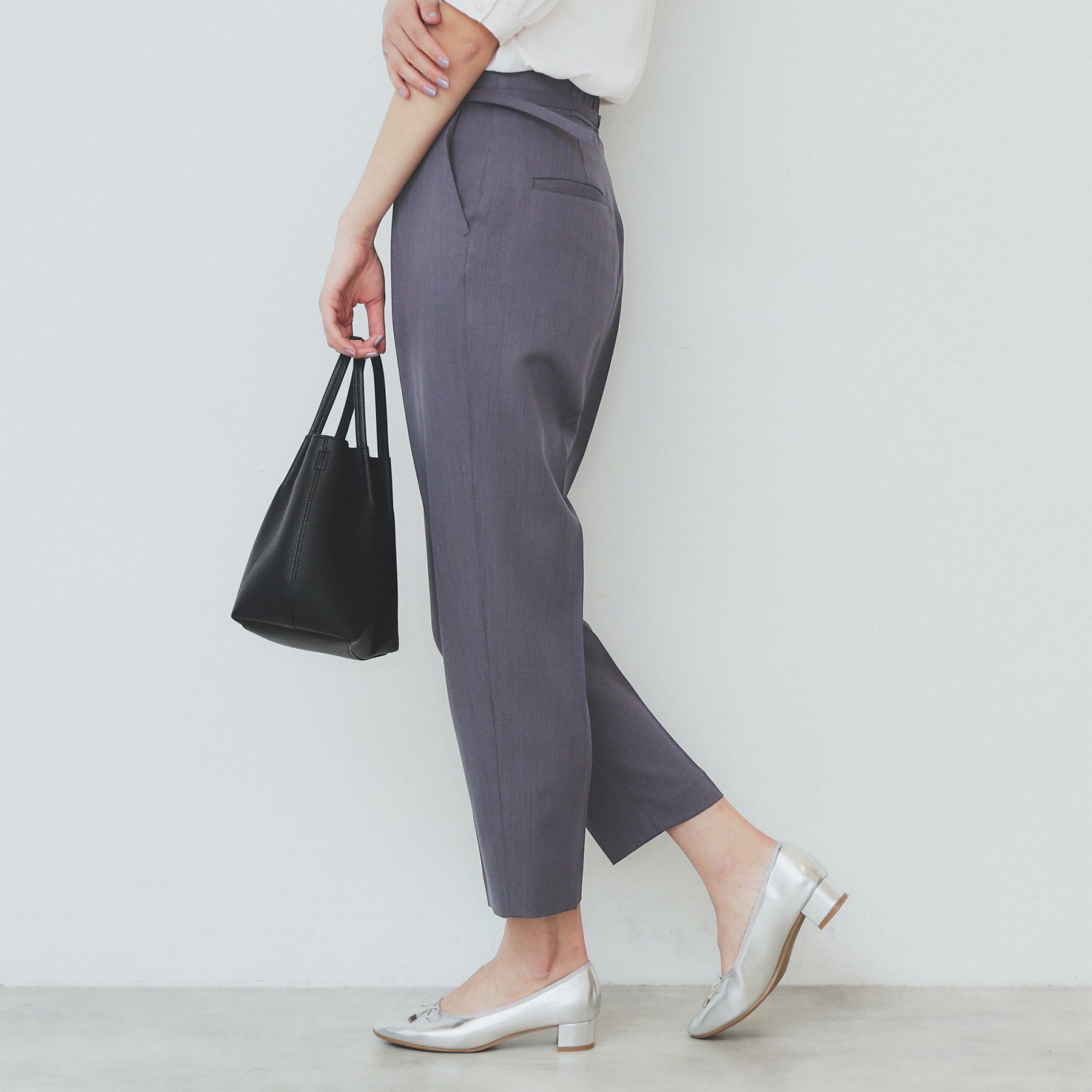 index「ストレッチテーパードパンツ【洗濯機洗い可/吸水速乾/防シワ】」|その他|