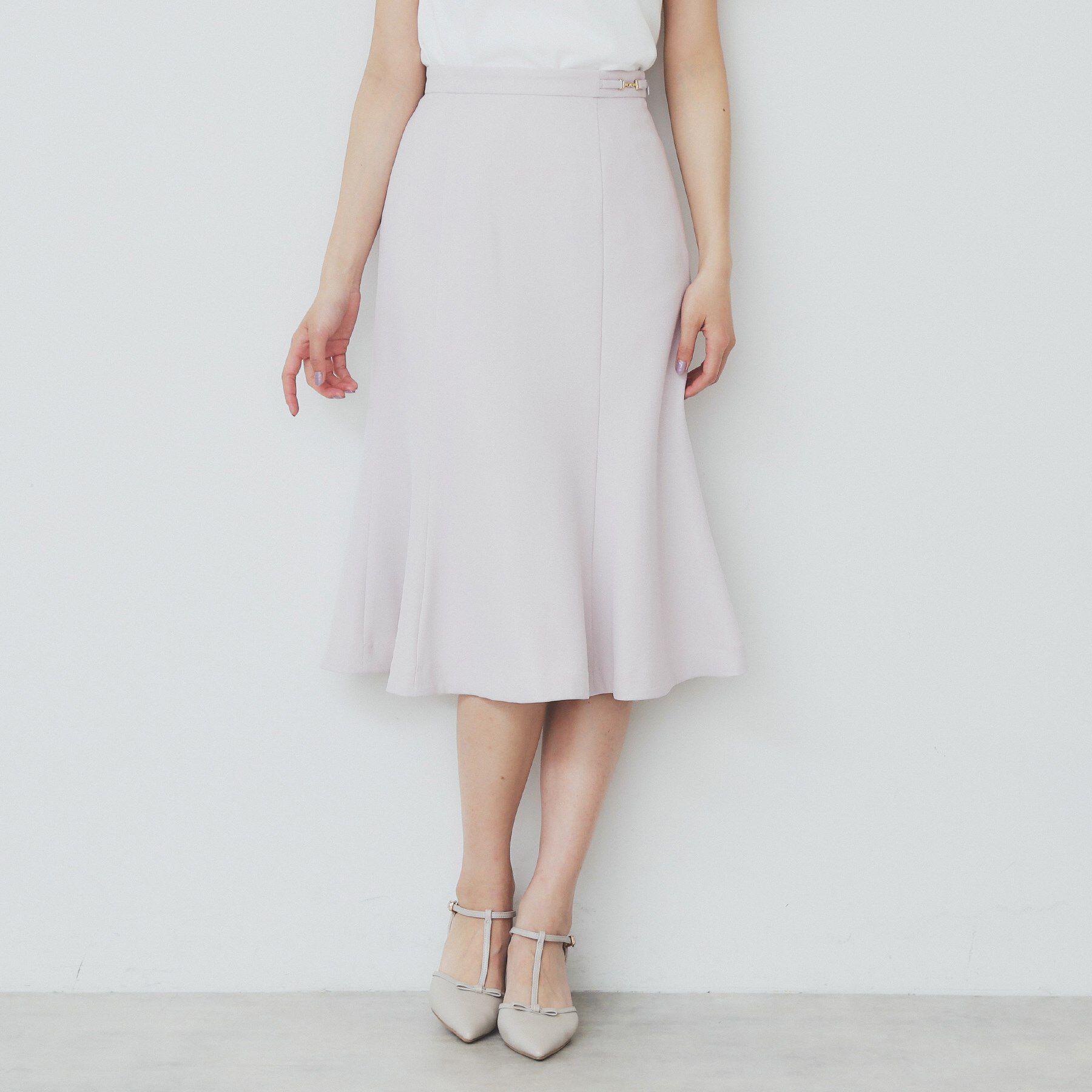 index「麻調マーメイドフレアスカート【洗濯機洗い可/吸水速乾/防シワ/イージーアイロン】」|スカート|