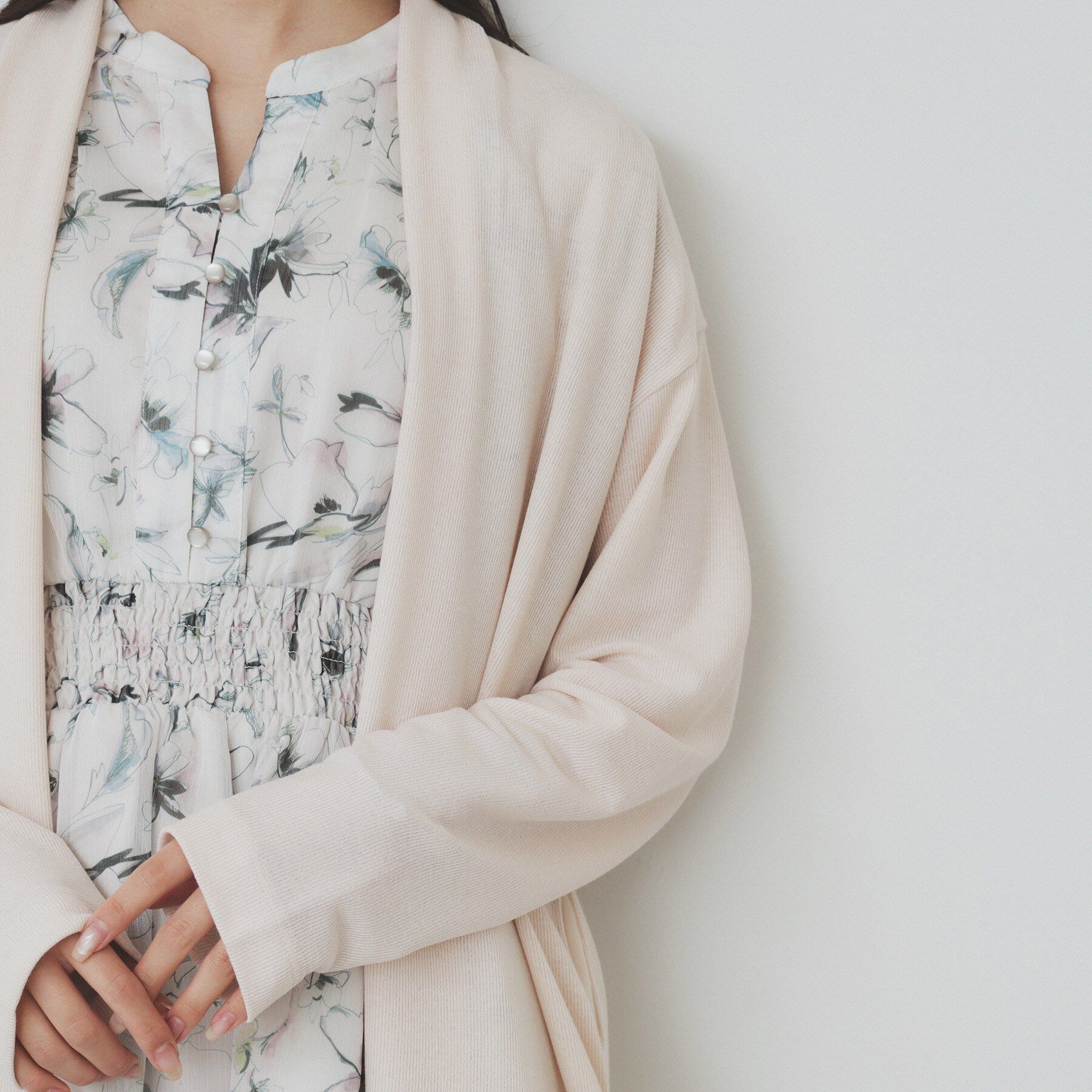 index「シアージャージミドル丈カーディガン【接触冷感/UVケア/洗濯機洗い可】」|カーディガン|