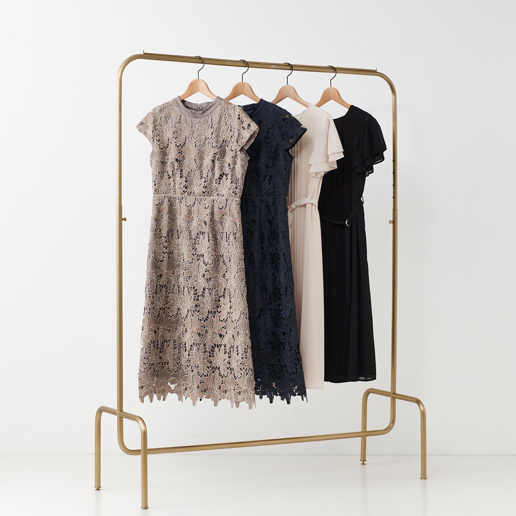 index「バイカラーレースワンピース【洗濯機洗い可】」|ワンピース|