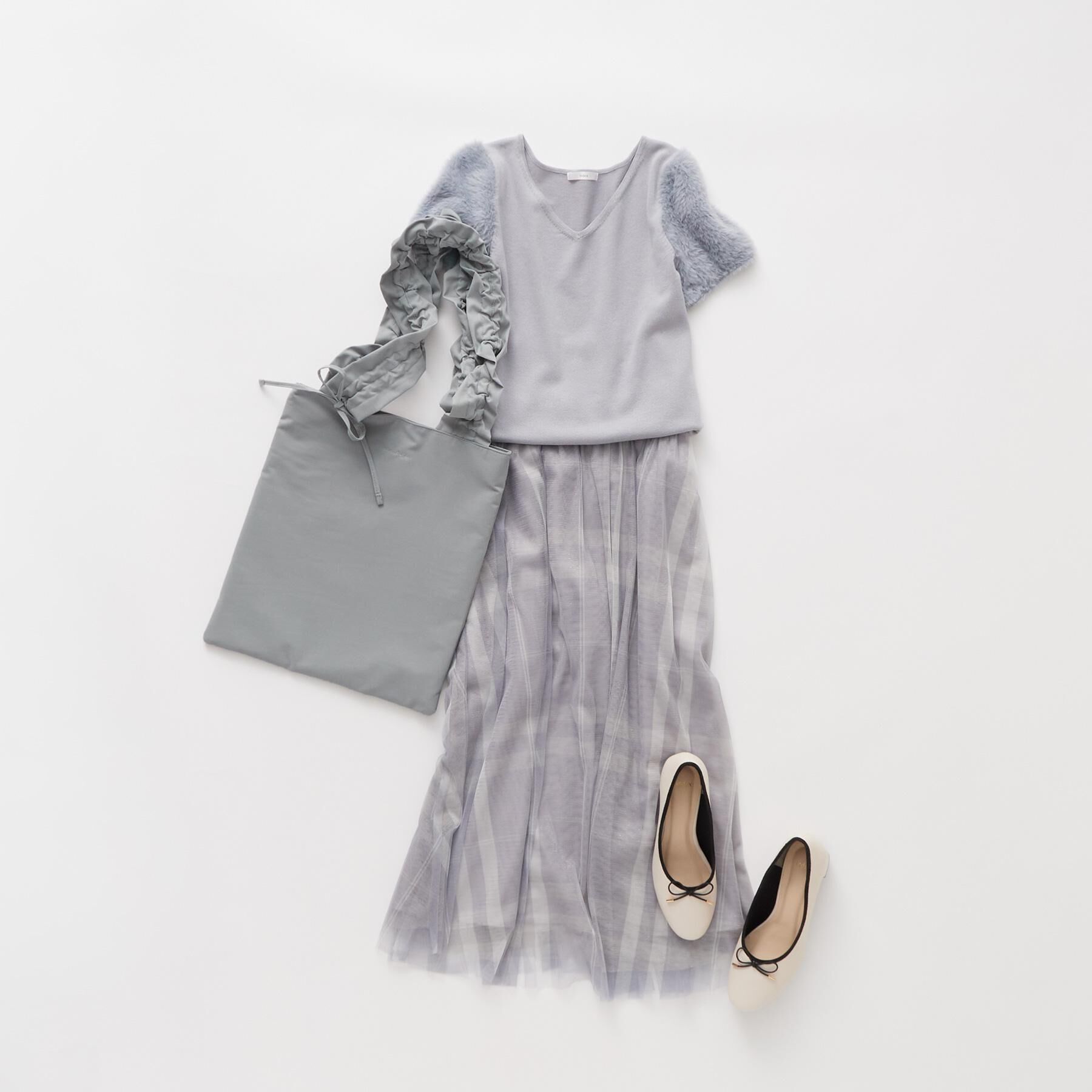 index「チュールラメチェックフレアスカート【洗濯機洗い可/防シワ】」|スカート|