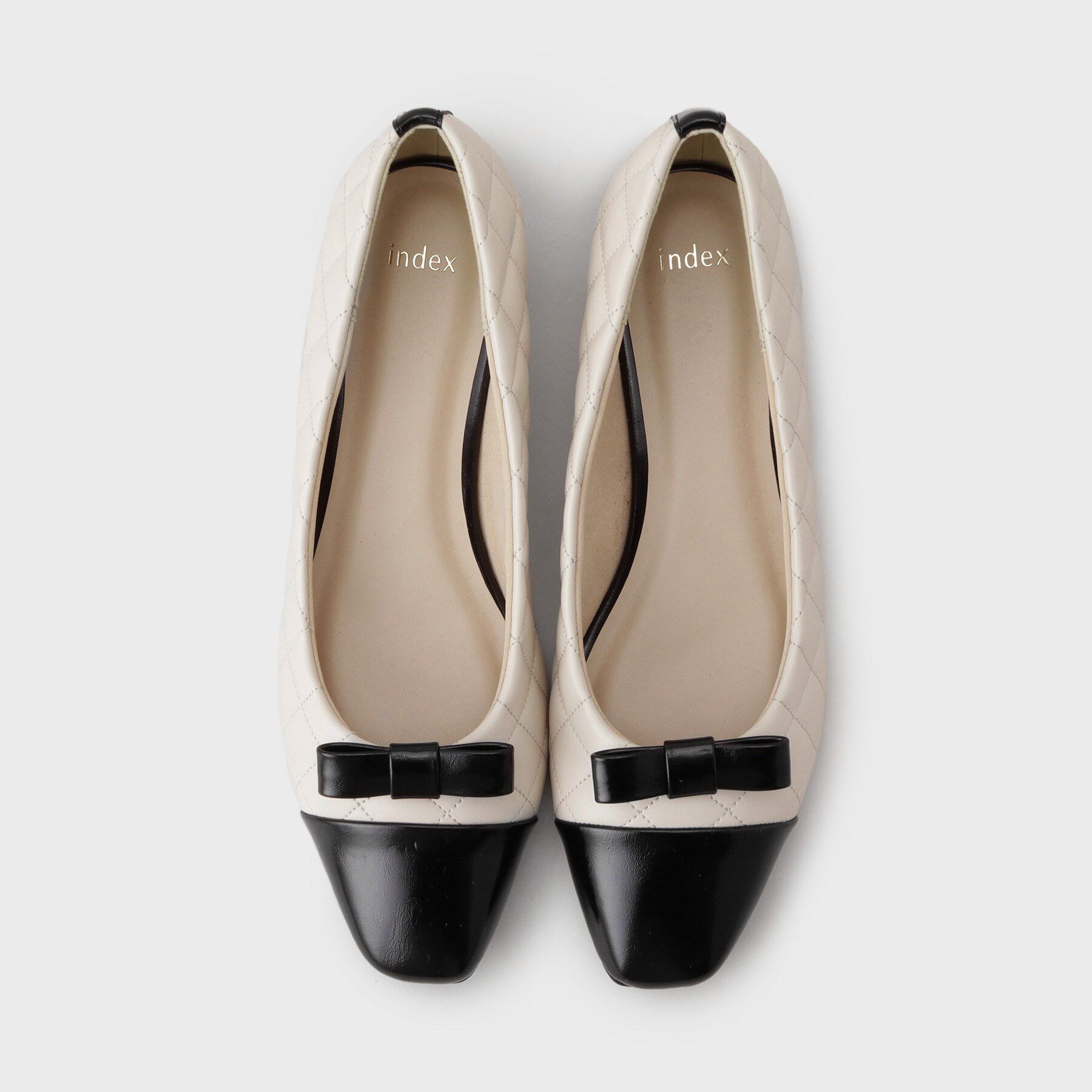 index「【2WAY】リボン取外し可能キルティングパンプス」|パンプス|