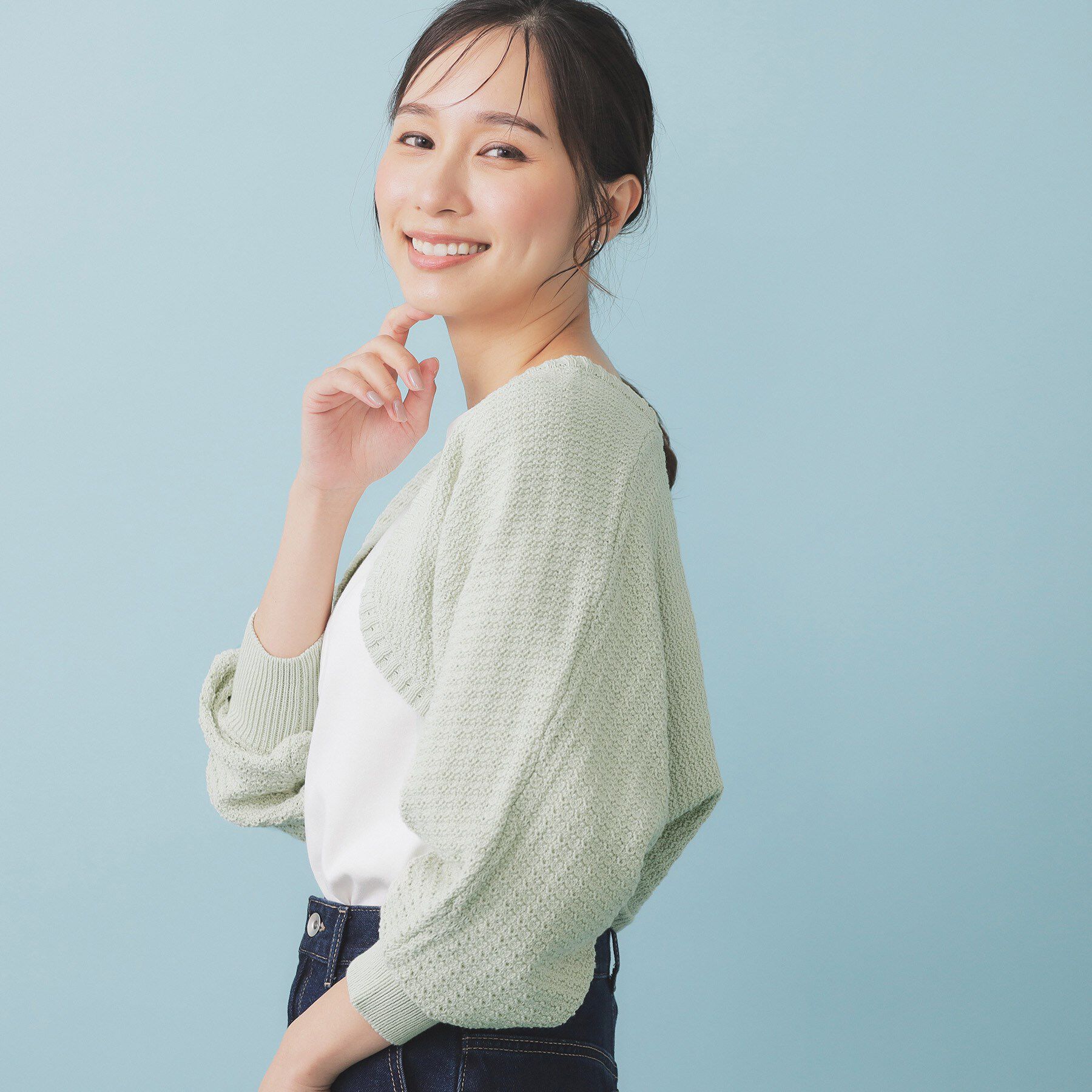 index「ボレロカーディガン【洗濯機OK抗ピル】」|カーディガン|