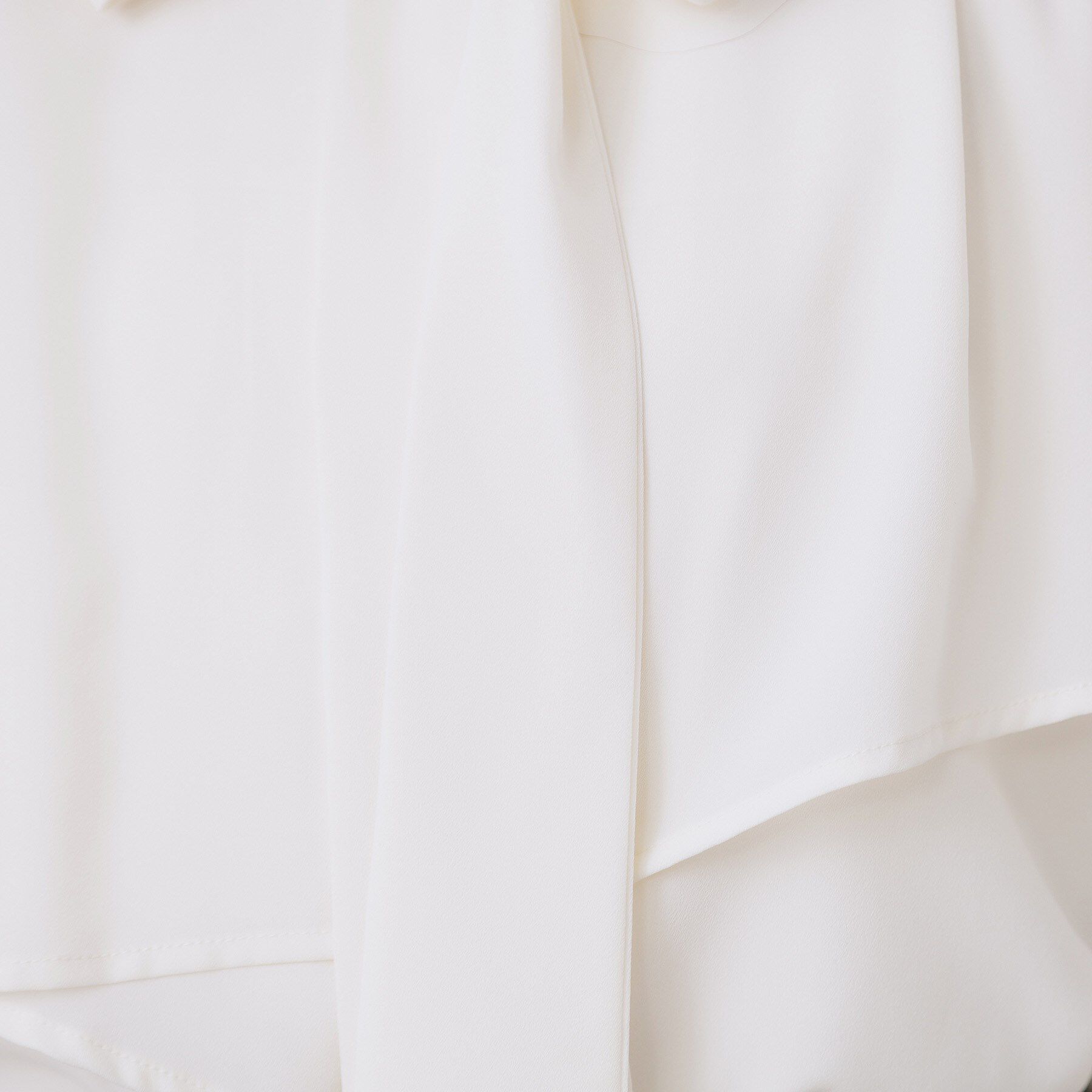 index「アシンメトリーレイヤードボウタイブラウス【洗濯機OK/イージーアイロン/防シワ】《XS～3L》」|シャツ・ブラウス|