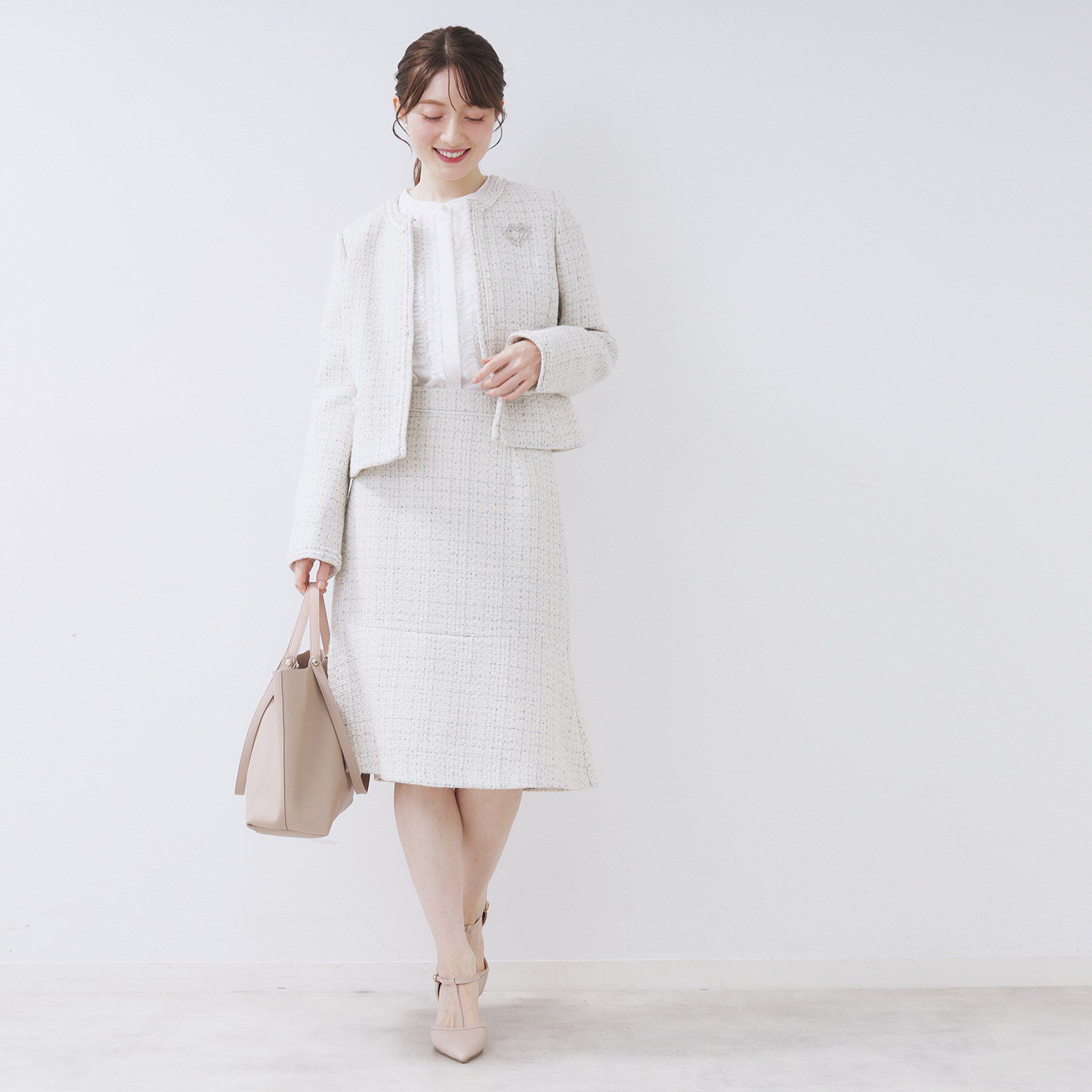 index「バンドカラーフリルブラウス【洗濯機OK/イージーアイロン】」|シャツ・ブラウス|