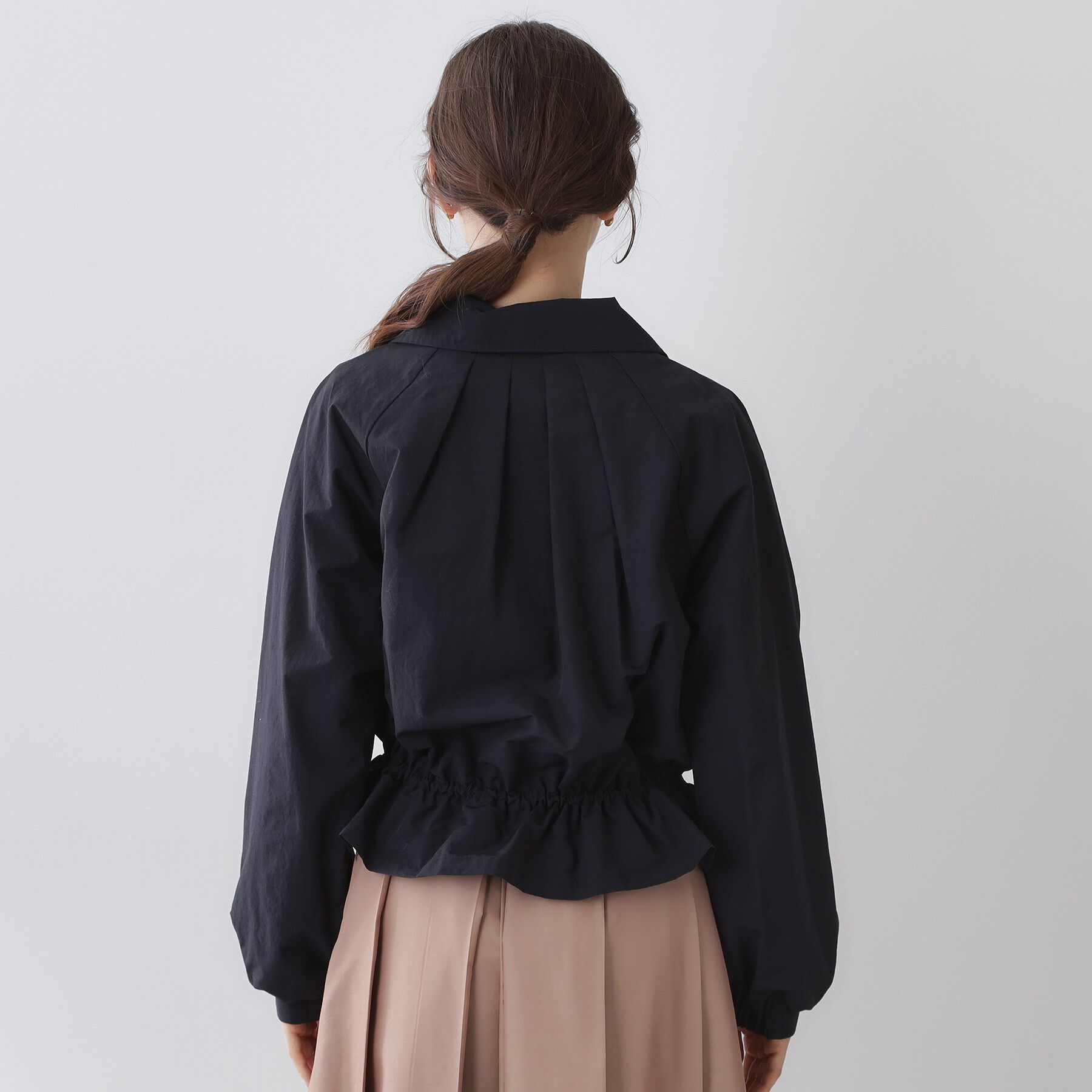 index「スタンドカラーペプラムブルゾン【洗濯機OK】」|ブルゾン・スタジャン|