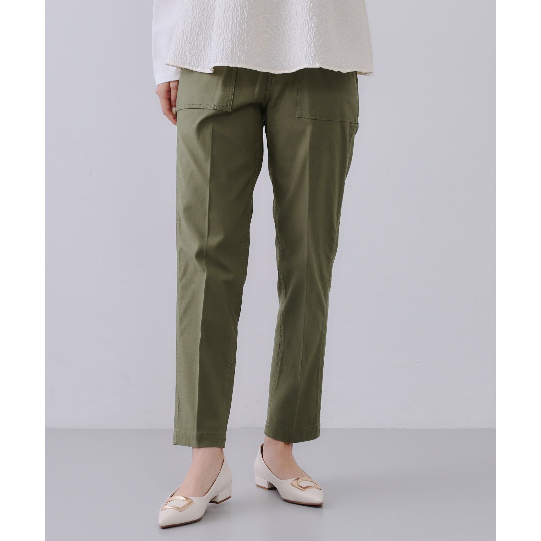 OPAQUE.CLIP「《S-LLサイズ》ストレッチベイカーパンツ【洗濯機洗い可】」|その他|