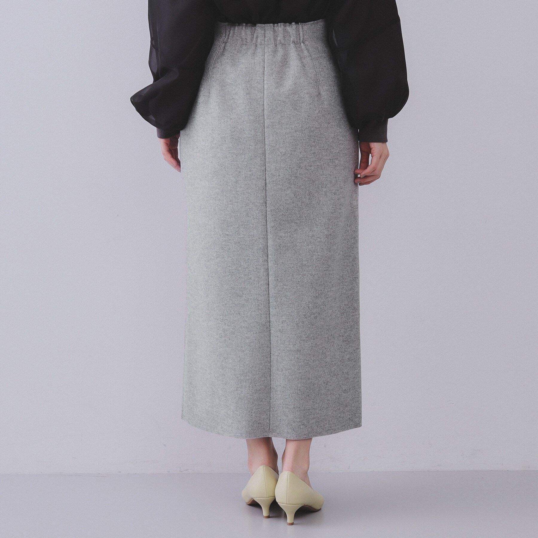 OPAQUE.CLIP「ウールライクストレッチタイトスカート【洗濯機洗い可】」|スカート|