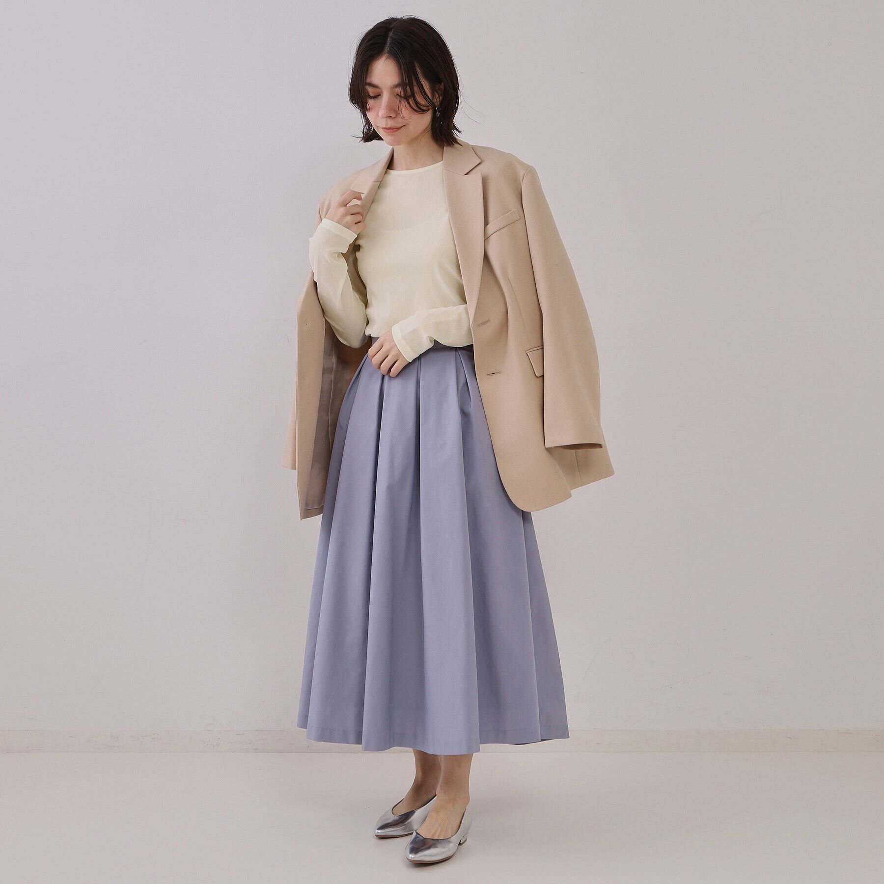 OPAQUE.CLIP「シアーベロアトップス【洗濯機洗い可】」|Tシャツ・カットソー|