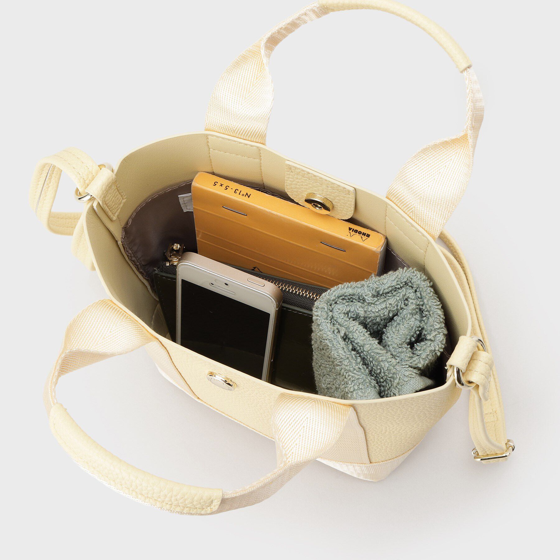 OPAQUE.CLIP「【長さ調整可能】シュリンク合皮コンビミニショルダーバッグ」|ショルダー・メッセンジャー|