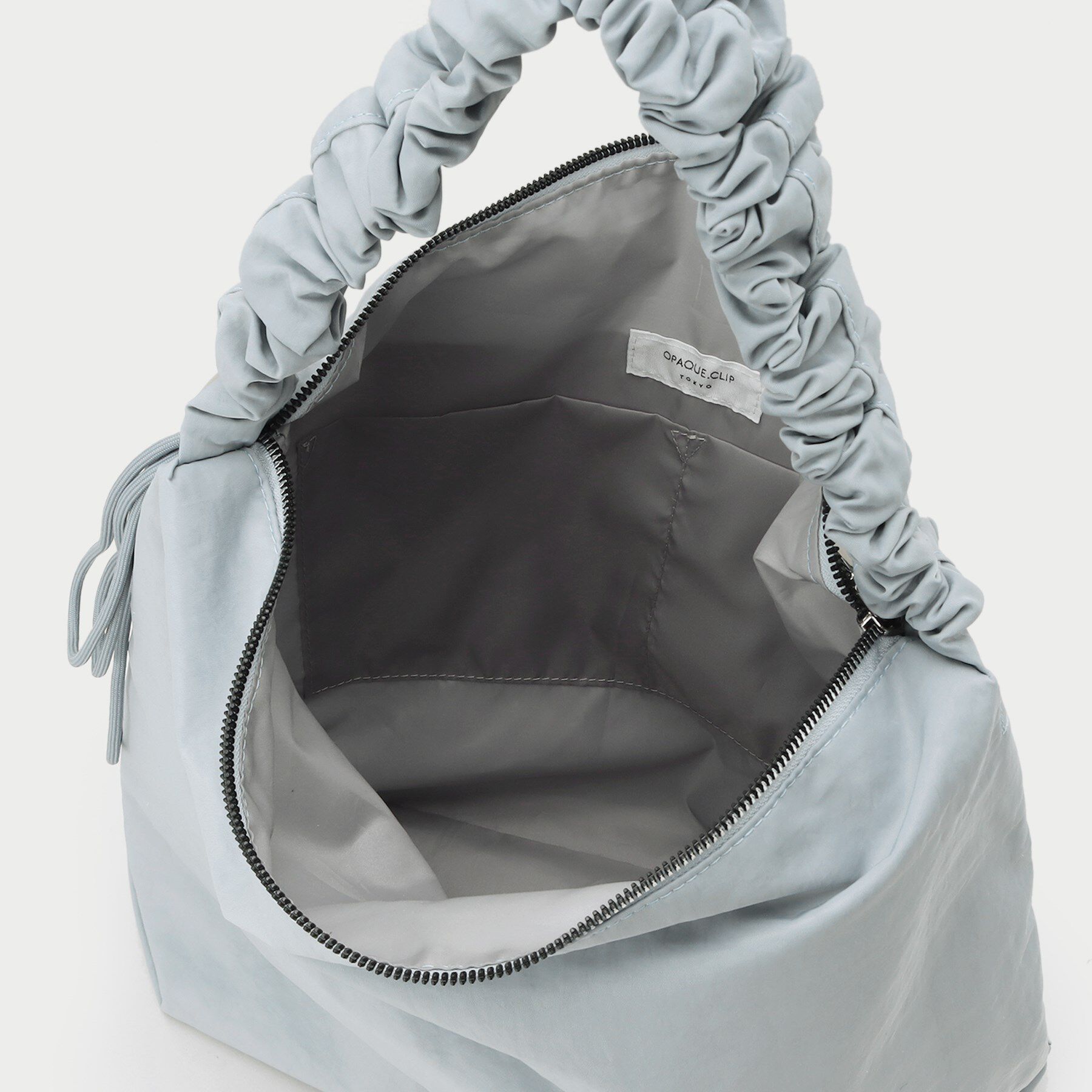 OPAQUE.CLIP「【2WAY／A4サイズ対応】ドロストギャザーフリルハンドルワンショルダーバッグ」|ショルダー・メッセンジャー|