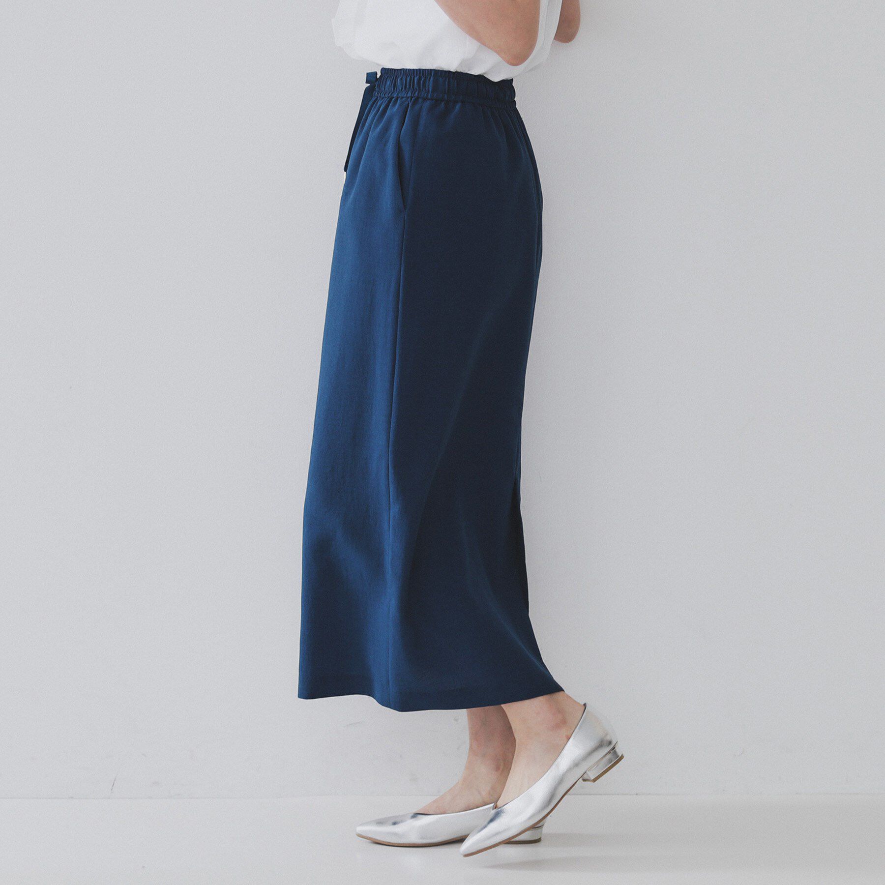 OPAQUE.CLIP「リネンライクイージースカート【洗濯機洗い可/吸水速乾/接触冷感】」|スカート|