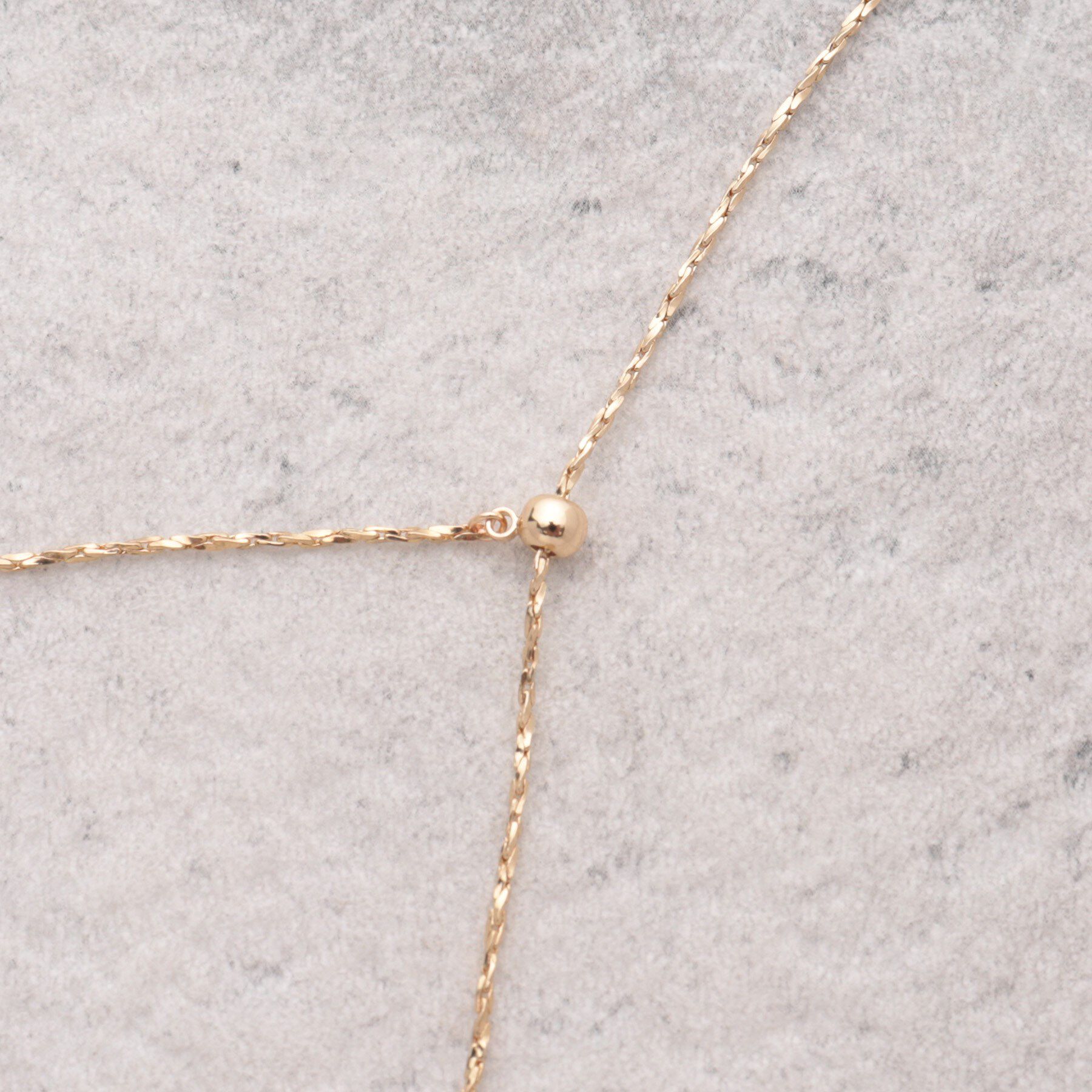 OPAQUE.CLIP「フェイクパール&times;変形リボン風メタルネックレス」|ネックレス|