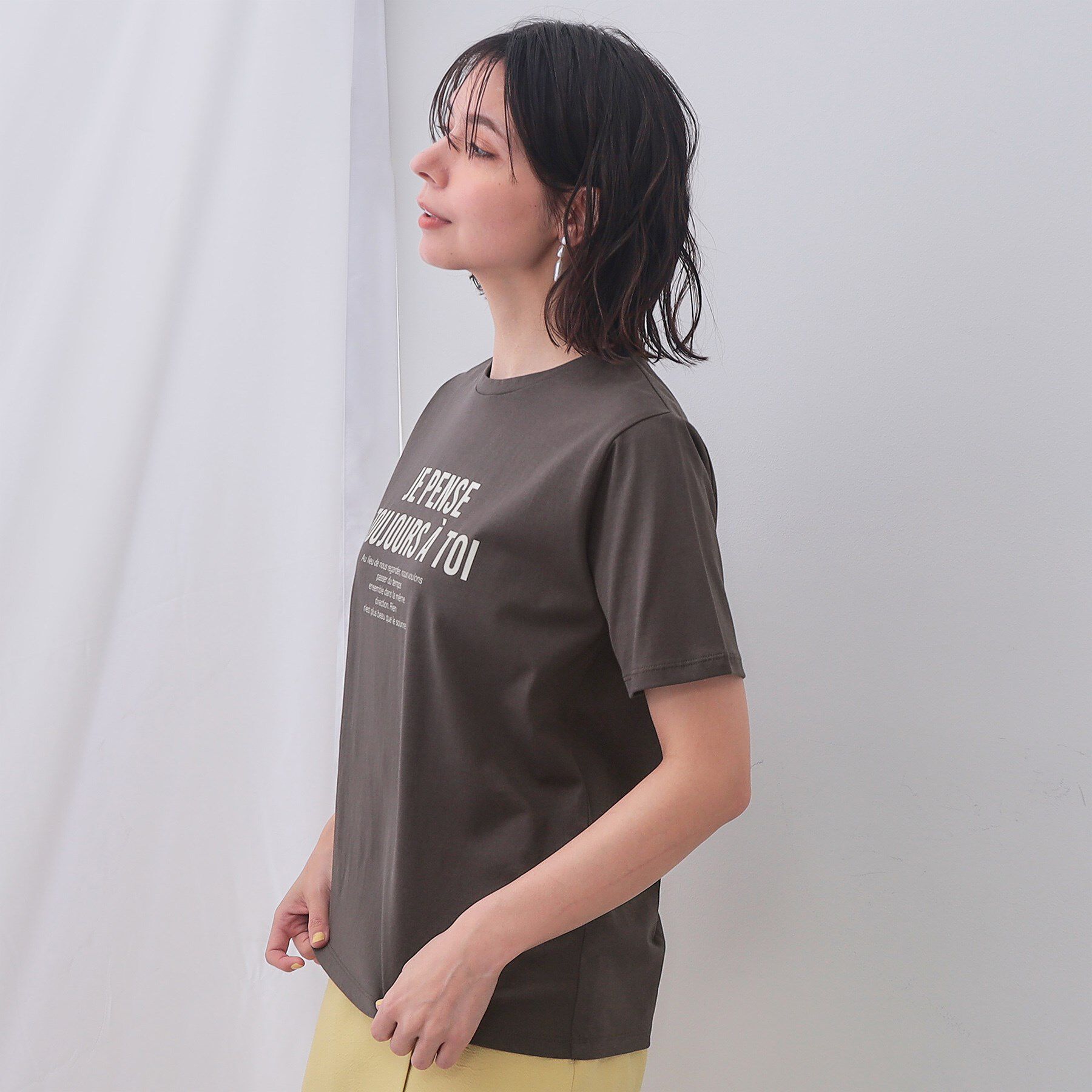 OPAQUE.CLIP「アソートロゴTシャツ【洗濯機洗い可】」|Tシャツ・カットソー|