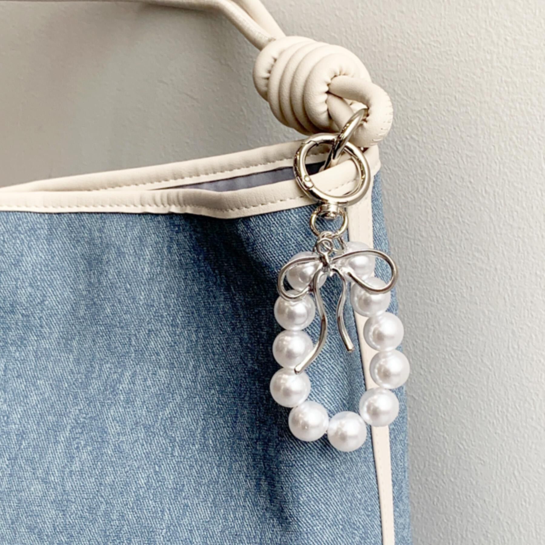 OPAQUE.CLIP「ボールリボンチャーム」|キーケース|