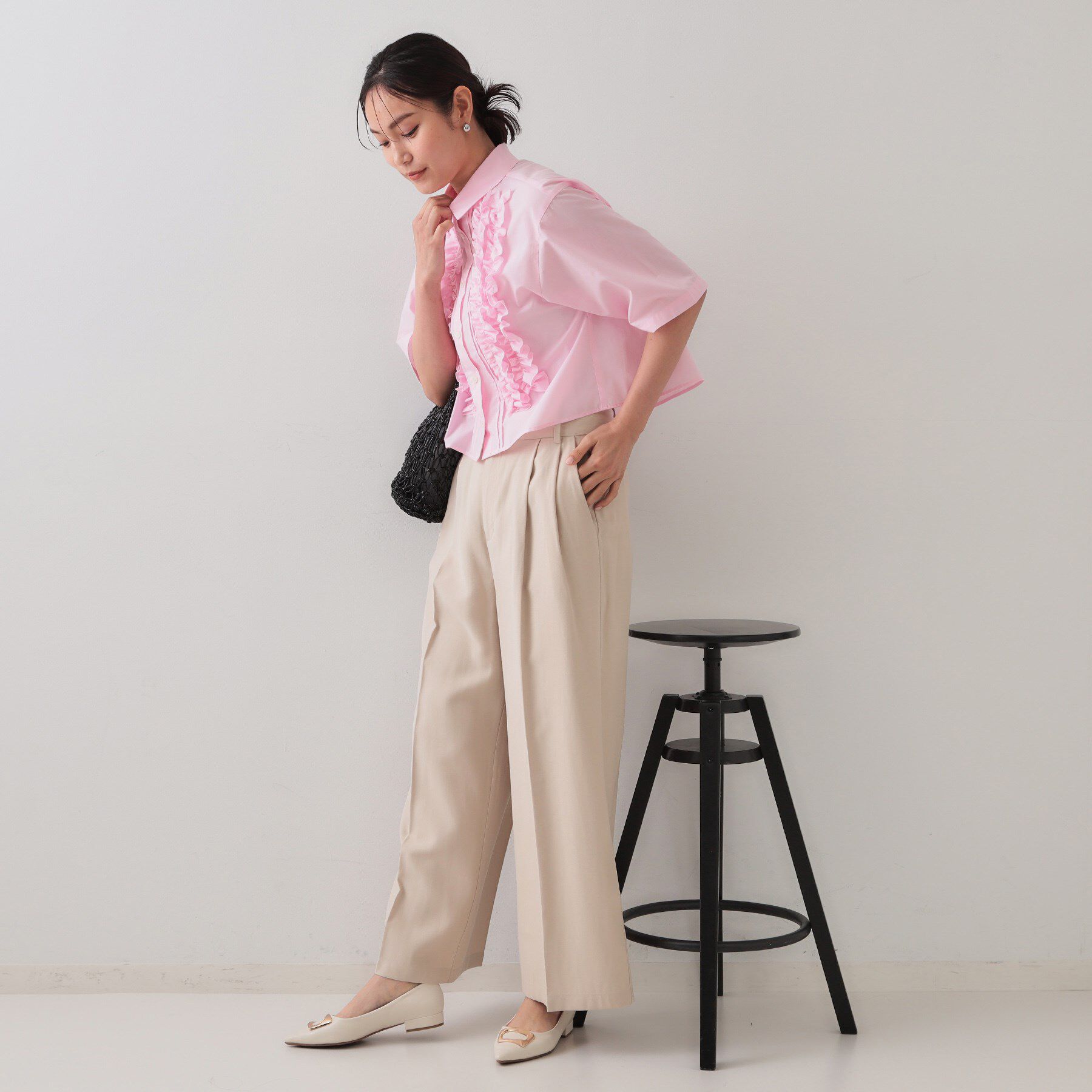 OPAQUE.CLIP「タックワイドパンツ/セットアップ対応【洗濯機洗い可】」|その他|