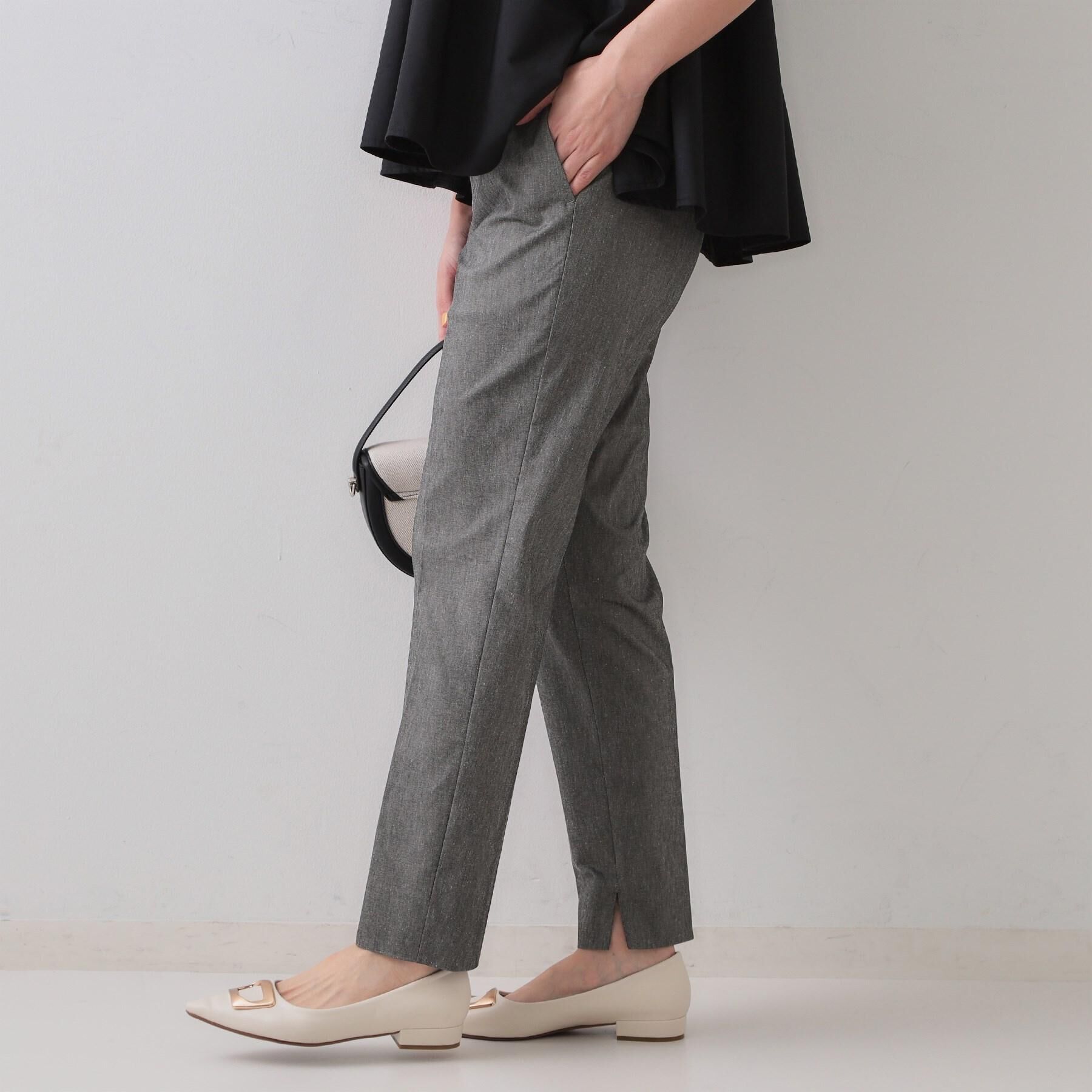 OPAQUE.CLIP「麻混ハイストレッチイージースティックパンツ【洗濯機洗い可】」|その他|