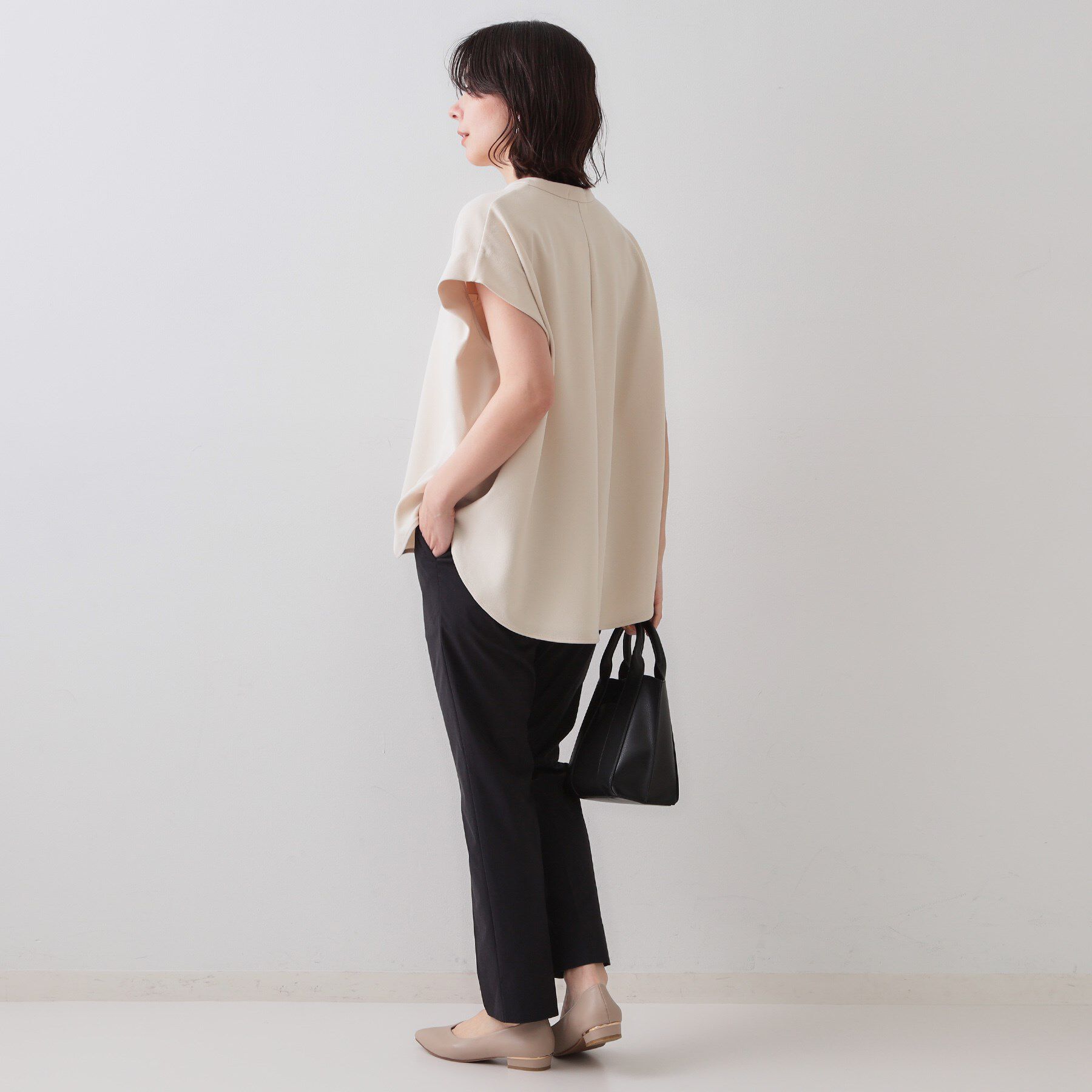 OPAQUE.CLIP「麻混ハイストレッチイージースティックパンツ【洗濯機洗い可】」|その他|